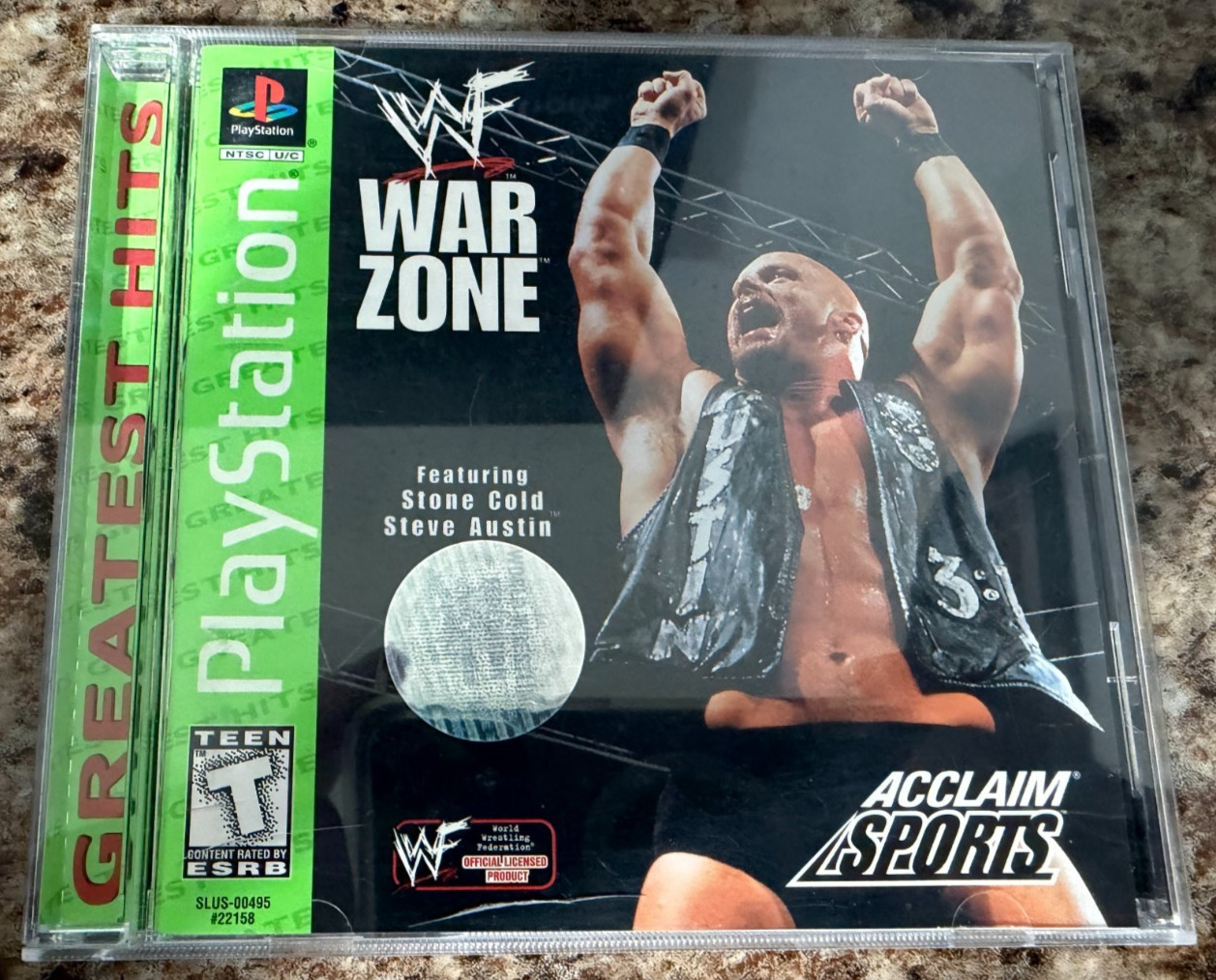 WWF Warzone Greatest Hits PS1 CIB W/ Manual & Reg – PlayStation