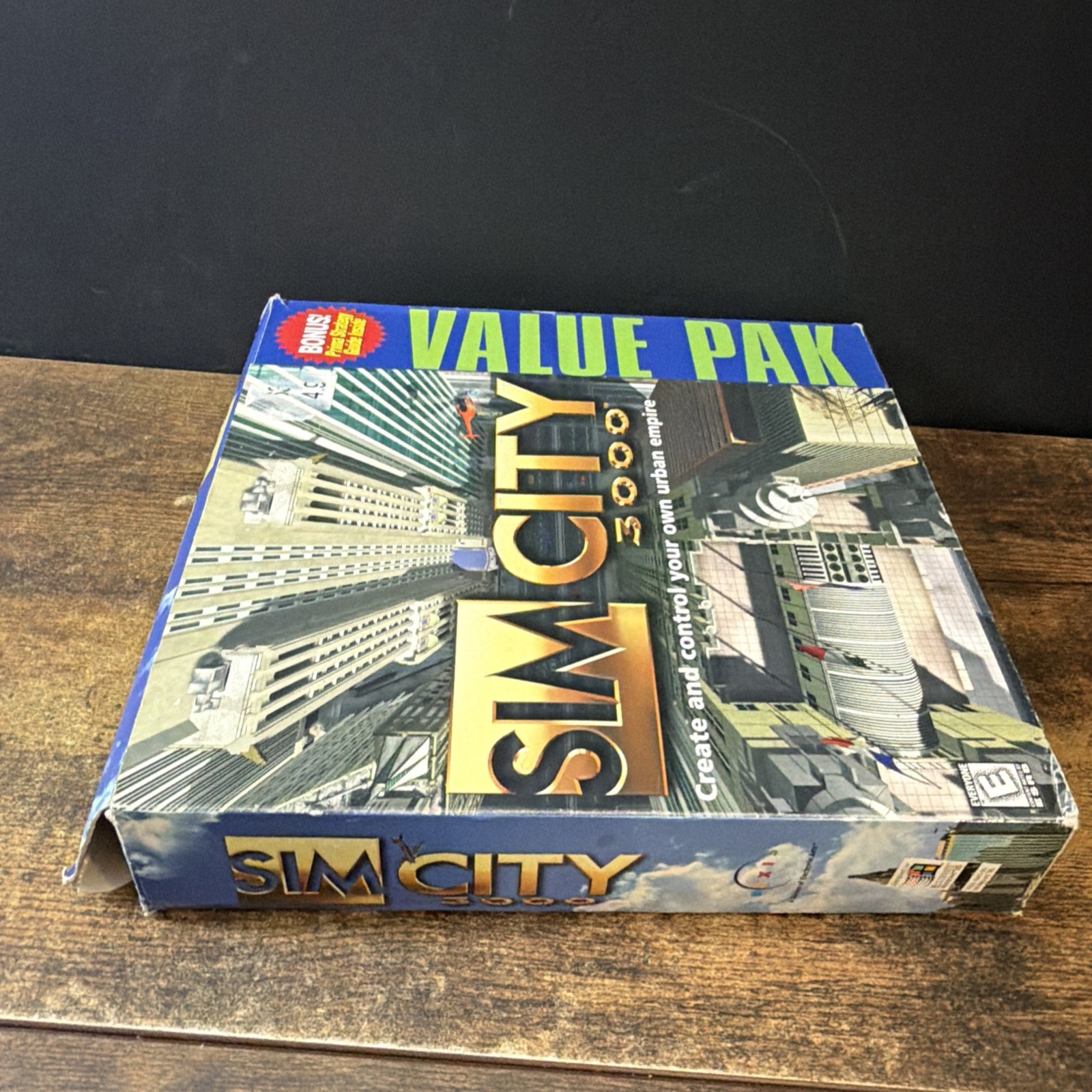 SimCity 3000 (PC 1998) Big Box Value Pak with Prima Guide & Inserts Only NO GAME