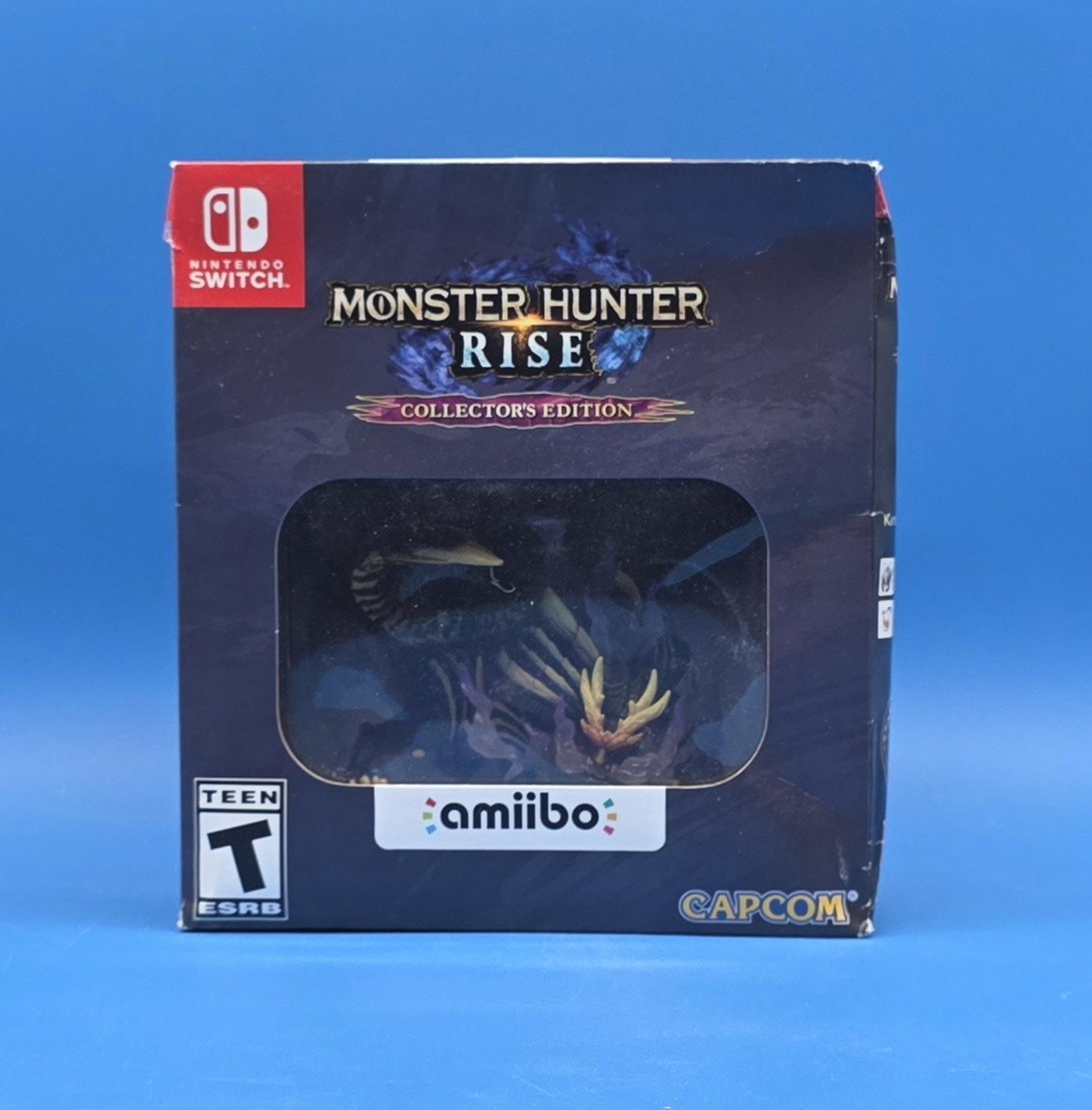 Monster Hunter Rise [Collector’s Edition] (Nintendo Switch) Game & Amiibo Sealed
