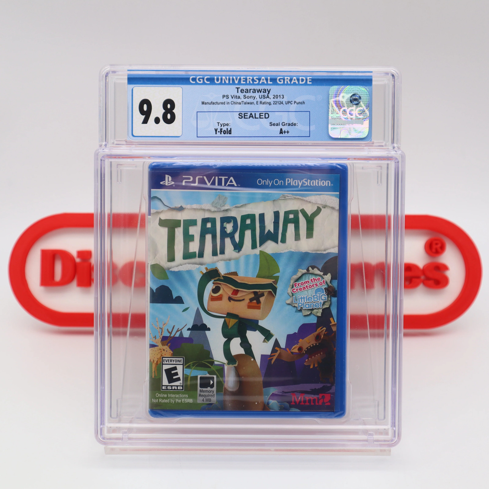 PlayStation PS VITA TEARAWAY / TEAR AWAY – CGC GRADED 9.8 A++! NEW & Sealed!