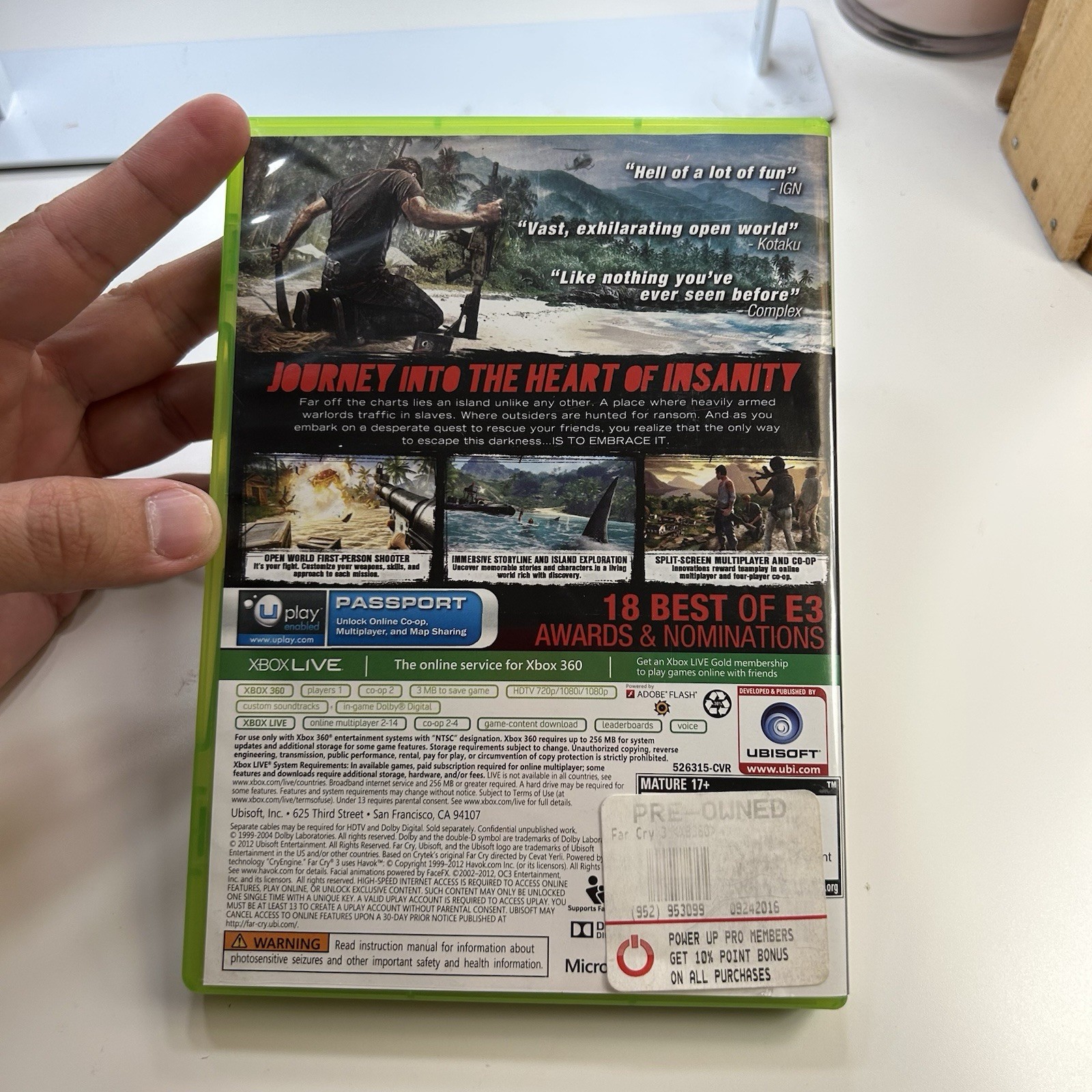 Far Cry 3 (Microsoft Xbox 360, 2012) – Complete in Box CIB Fast Free Shipping