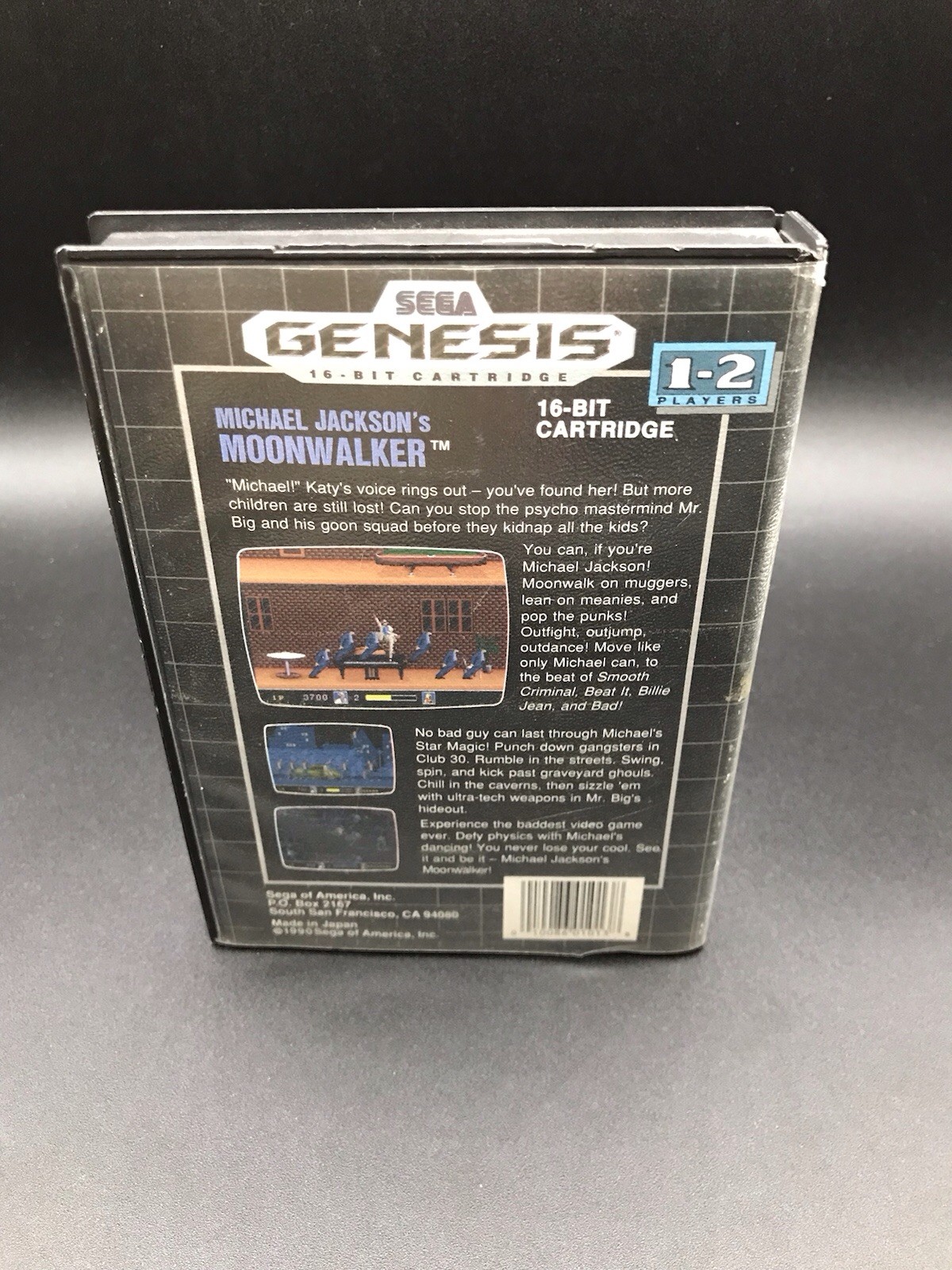 Michael Jackson’s Moonwalker – Sega Genesis 1990 – Complete – Authentic Tested
