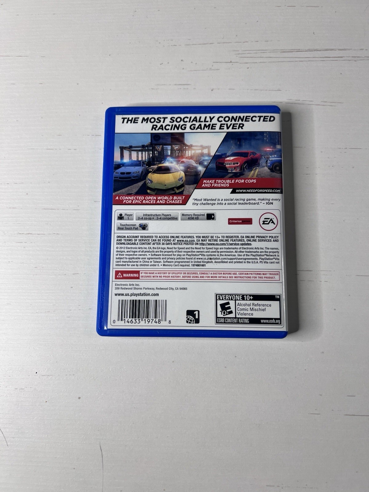 Need for Speed Most Wanted ( Sony Playstation PS Vita, 2012 )