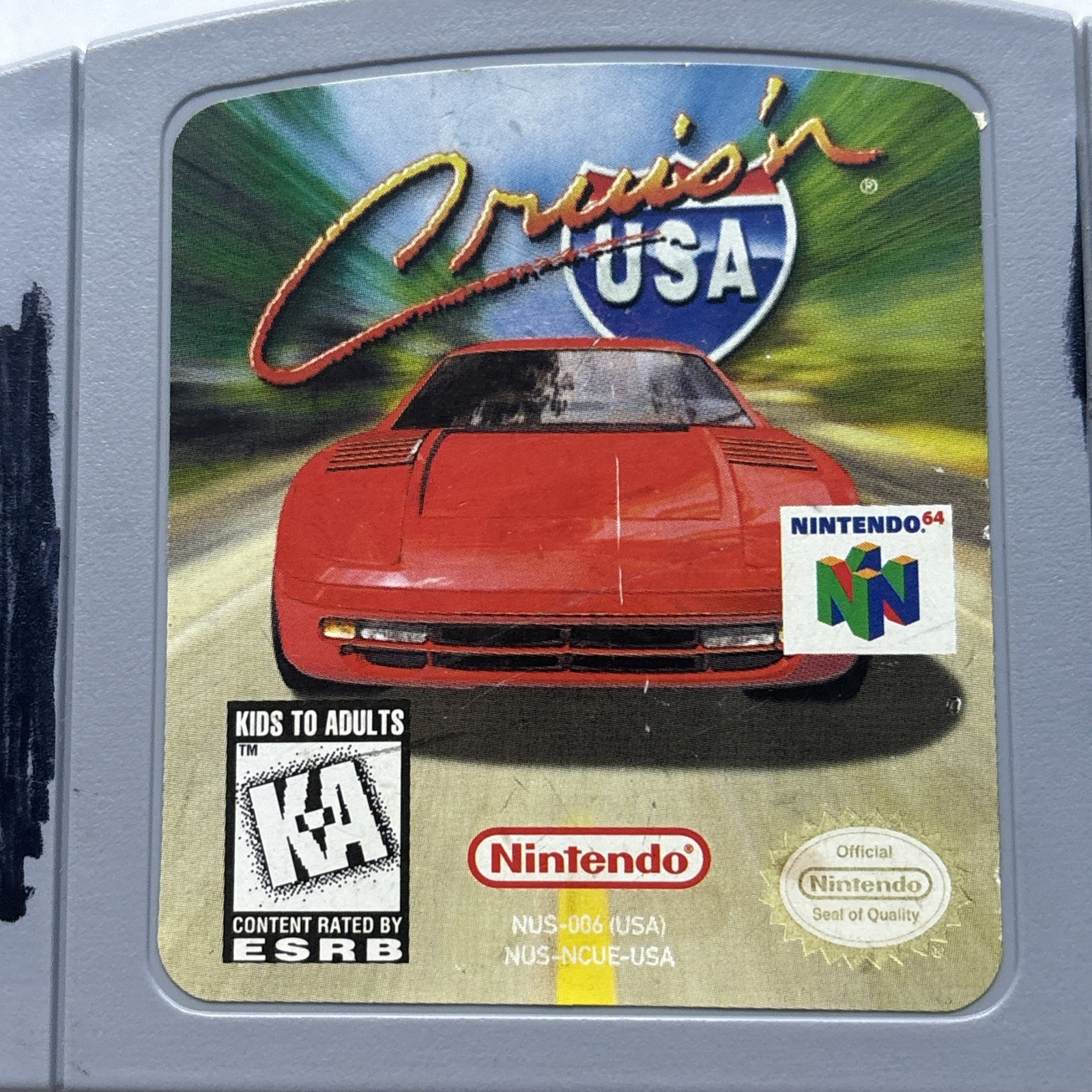 Cruis’n Usa Cruisin Nintendo 64 N64 Game Authentic Cleaned Tested Super Fun!