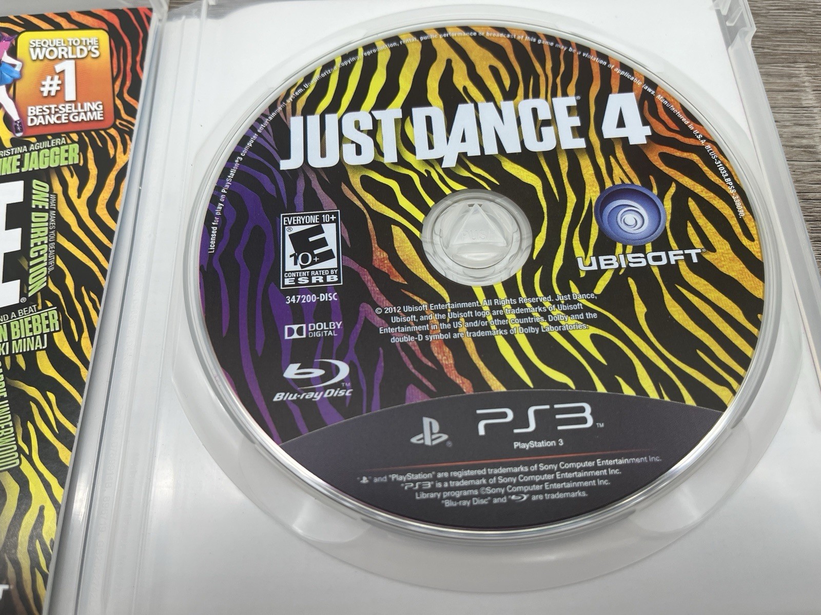 Just Dance 4 (Sony PlayStation 3, 2012) Complete with Manual CIB