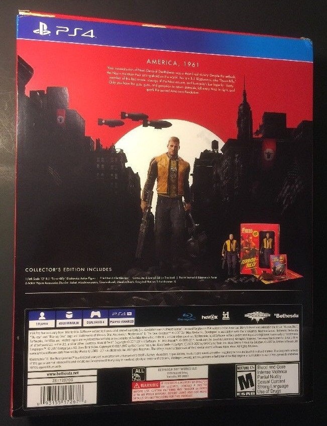 Wolfenstein 2 The New Colossus [ Collector’s Edition ] (PS4) NEW