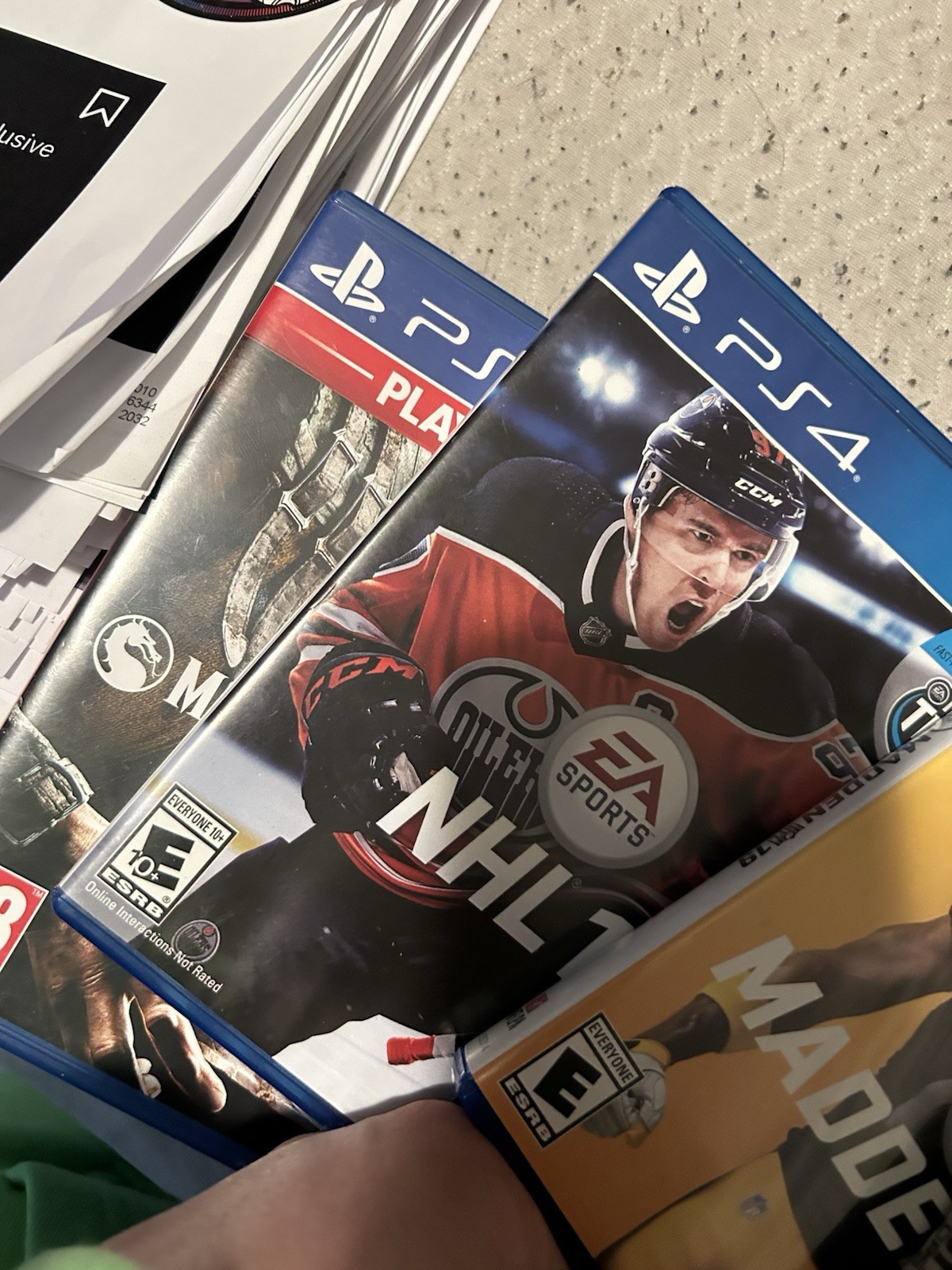 Lot Of 5 Sony PlayStation 4 Games/Discs W/ Cases: FarCry NHL,COD, Etc..