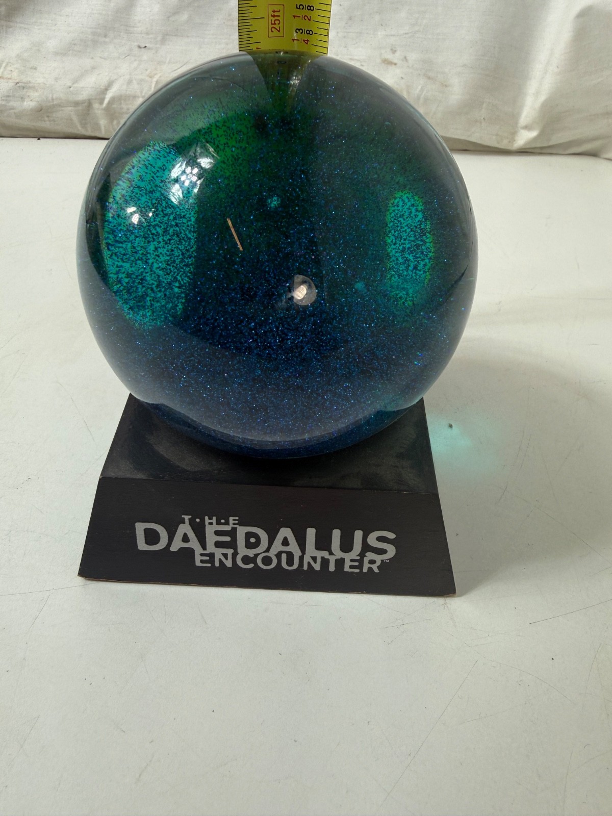 The Daedalus Encounter Vintage 1995 PC Game Promo Glass Orb Paperweight Display