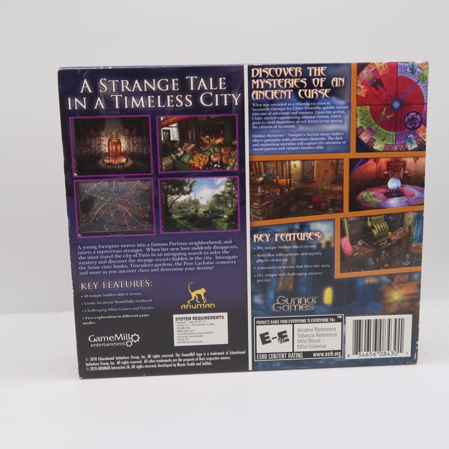 Vampire Secrets Ultimate Hidden Object Combo Pack PC CD-ROM GameMill 2019