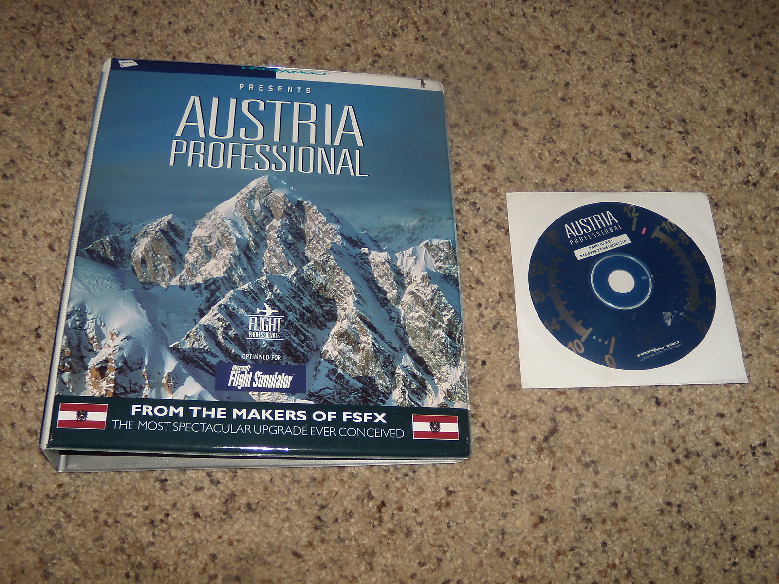 Austria Professional (PC Program) with pictured manual