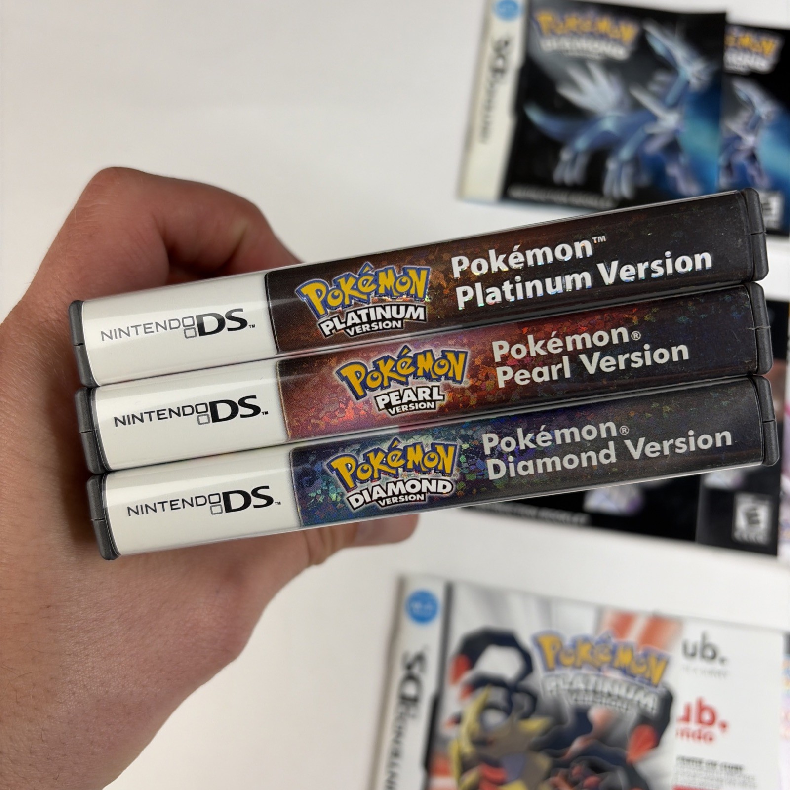 NICE! Pokemon Platinum Diamond Pearl Bundle CIB 100% Complete Box Authentic DS