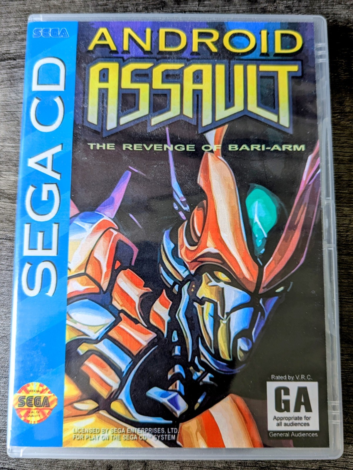 Android Assault: Revenge of Bari-Arm Sega CD – HIGH QUALITY REPRODUCTION ✨💥💯