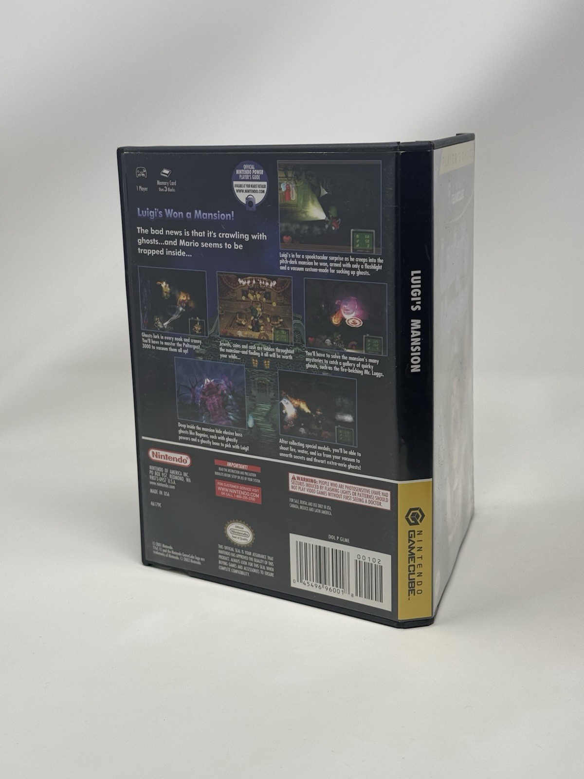 Luigi’s Mansion Nintendo GameCube Game + Case Pristine Disc Authentic Tested