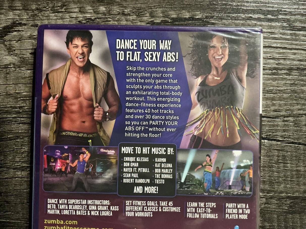 Zumba Fitness Core & Join The Party Xbox 360 Kinect Games Lot One New One Used