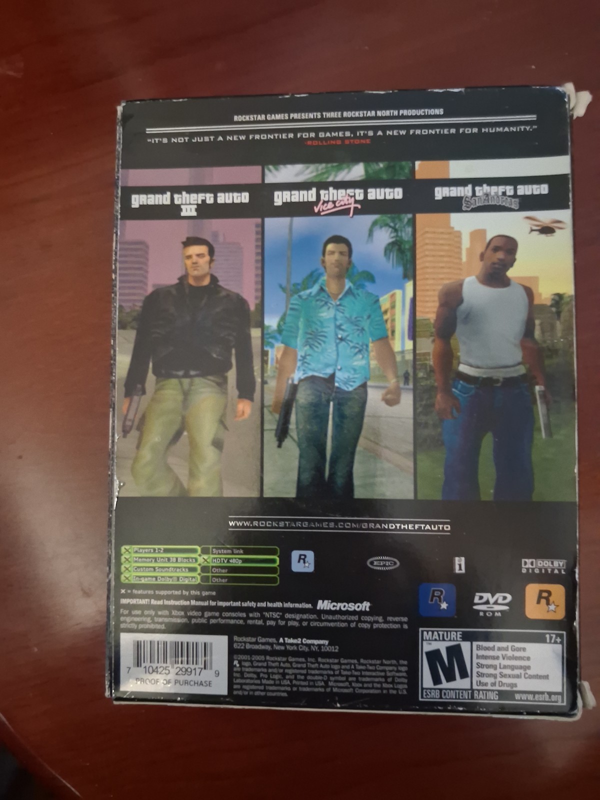 Rockstar Games Grand Theft Auto: The Trilogy w/ Manual M 2005 NTSC-U/C Xbox