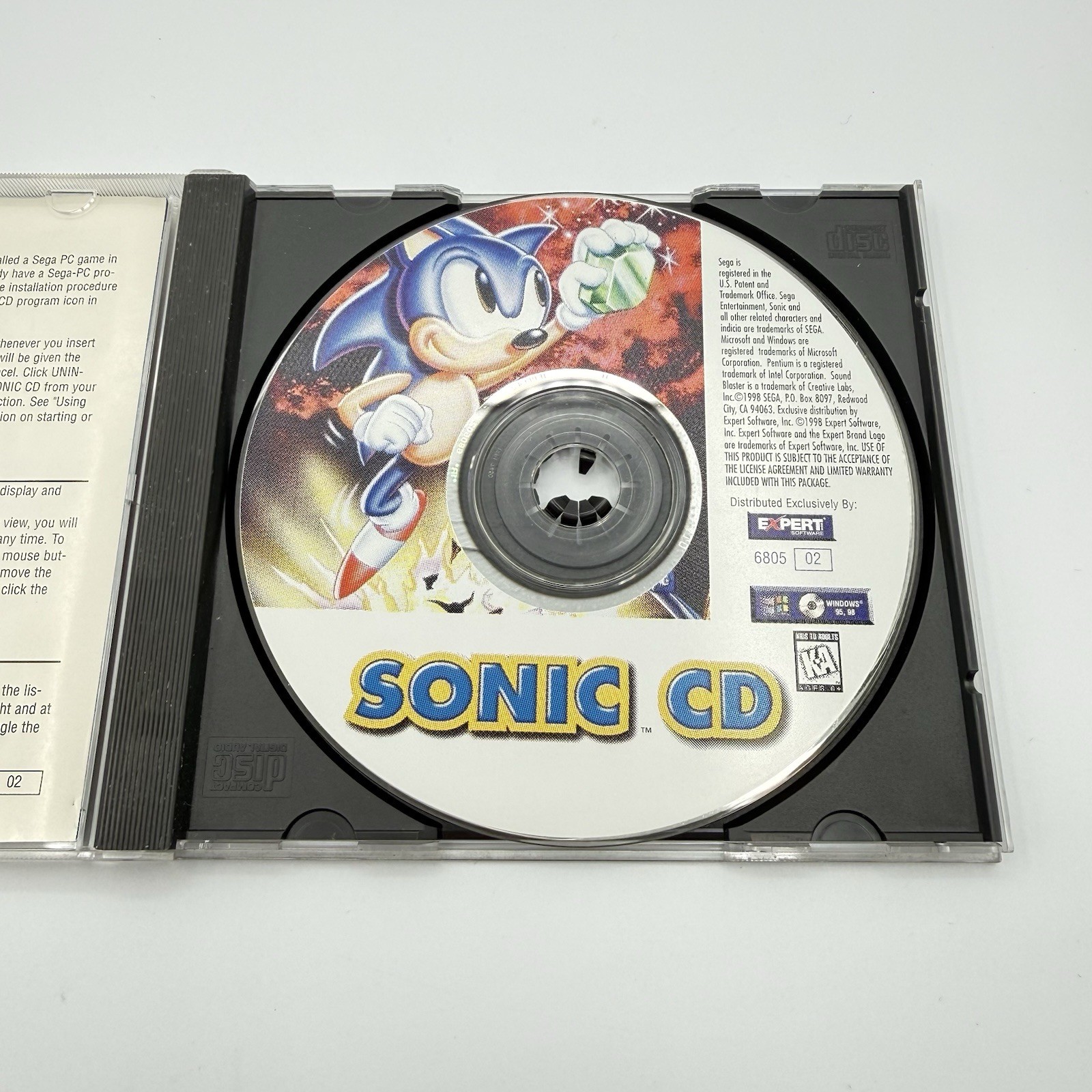 Vintage Sonic CD (Windows PC CD-Rom 1998) Sega PC Collection