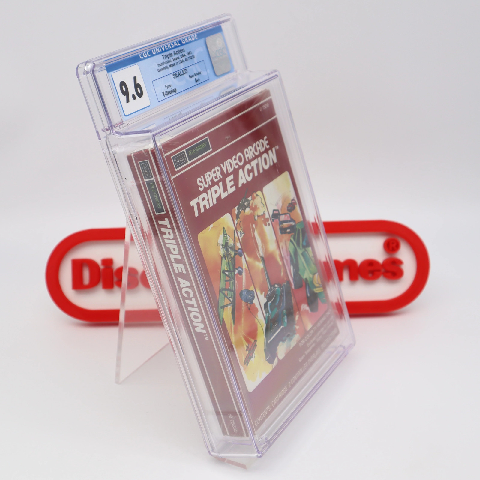 Intellivision SUPER VIDEO ARCADE: TRIPLE ACTION – CGC GRADED 9.6 A++ NEW Sealed!
