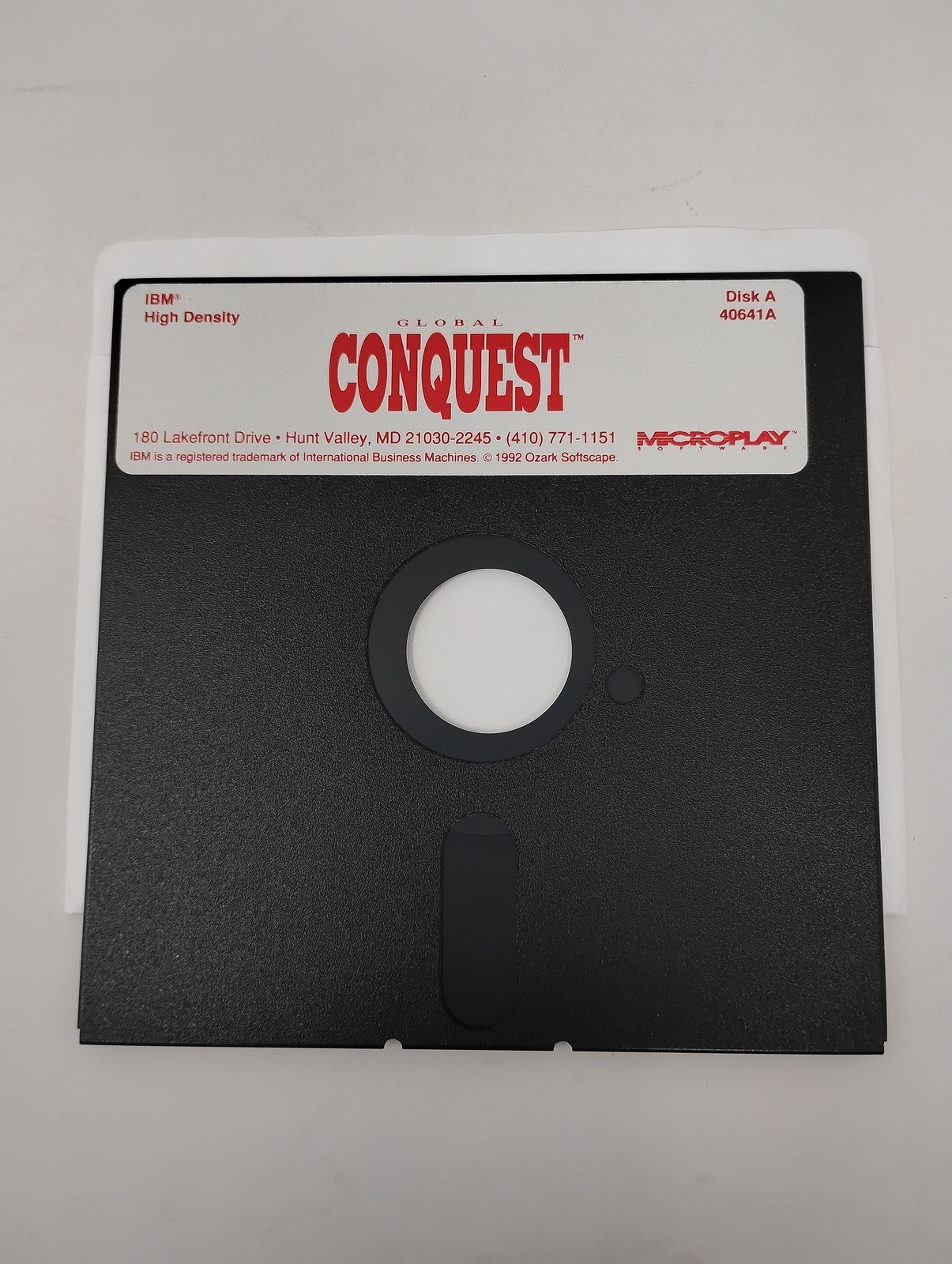MicroProse Global Conquest PC Game 1992 Big Box MS-DOS 5.25 Floppy Disk Strategy