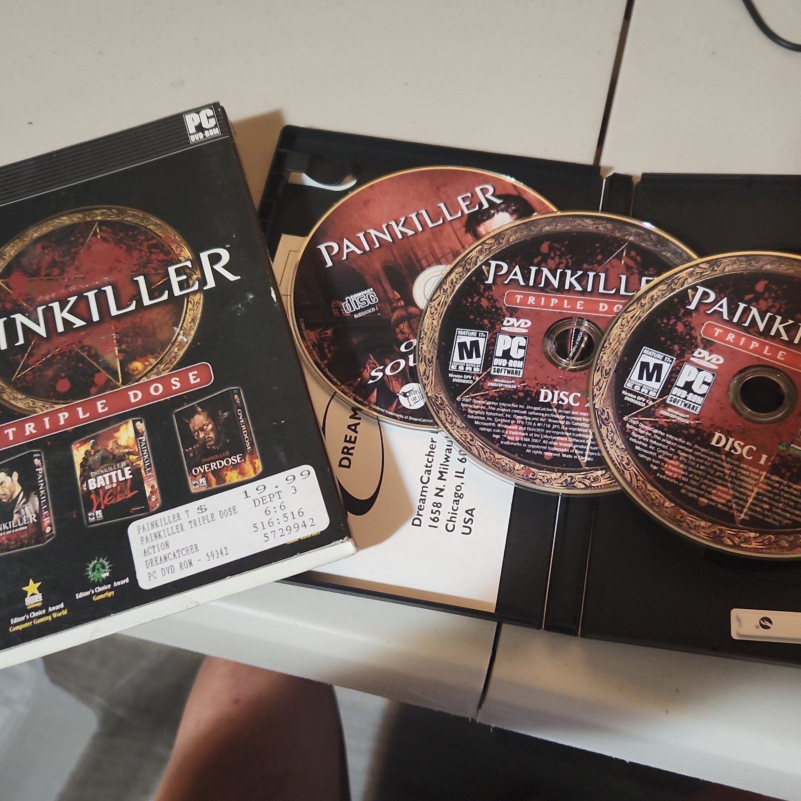 DreamCatcher Painkiller: Triple Dose PC DVD-ROM Shooter Action M Mature NTSC-U/C