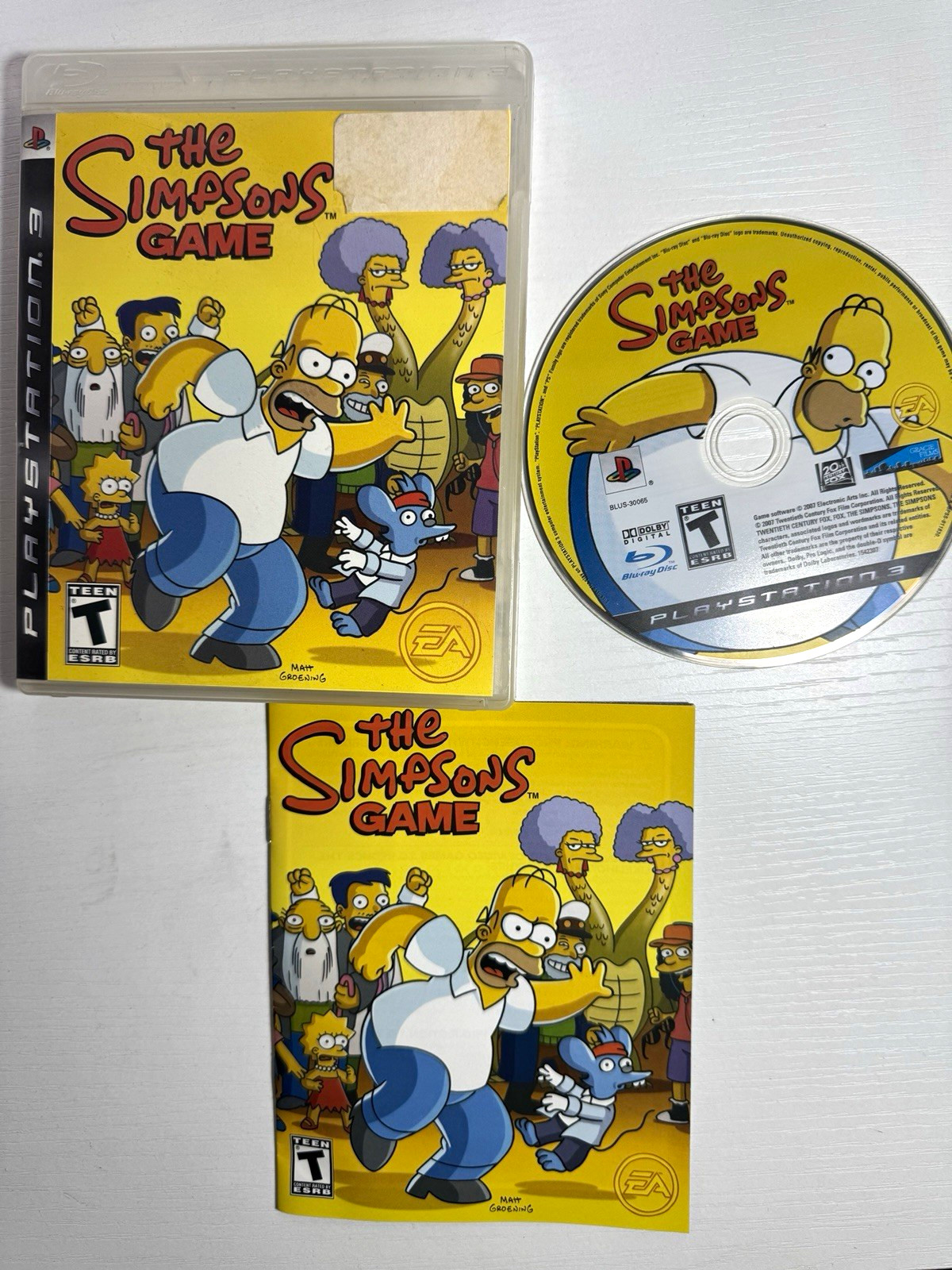 The Simpsons Game (Sony PlayStation 3, Manual Included, 2007)