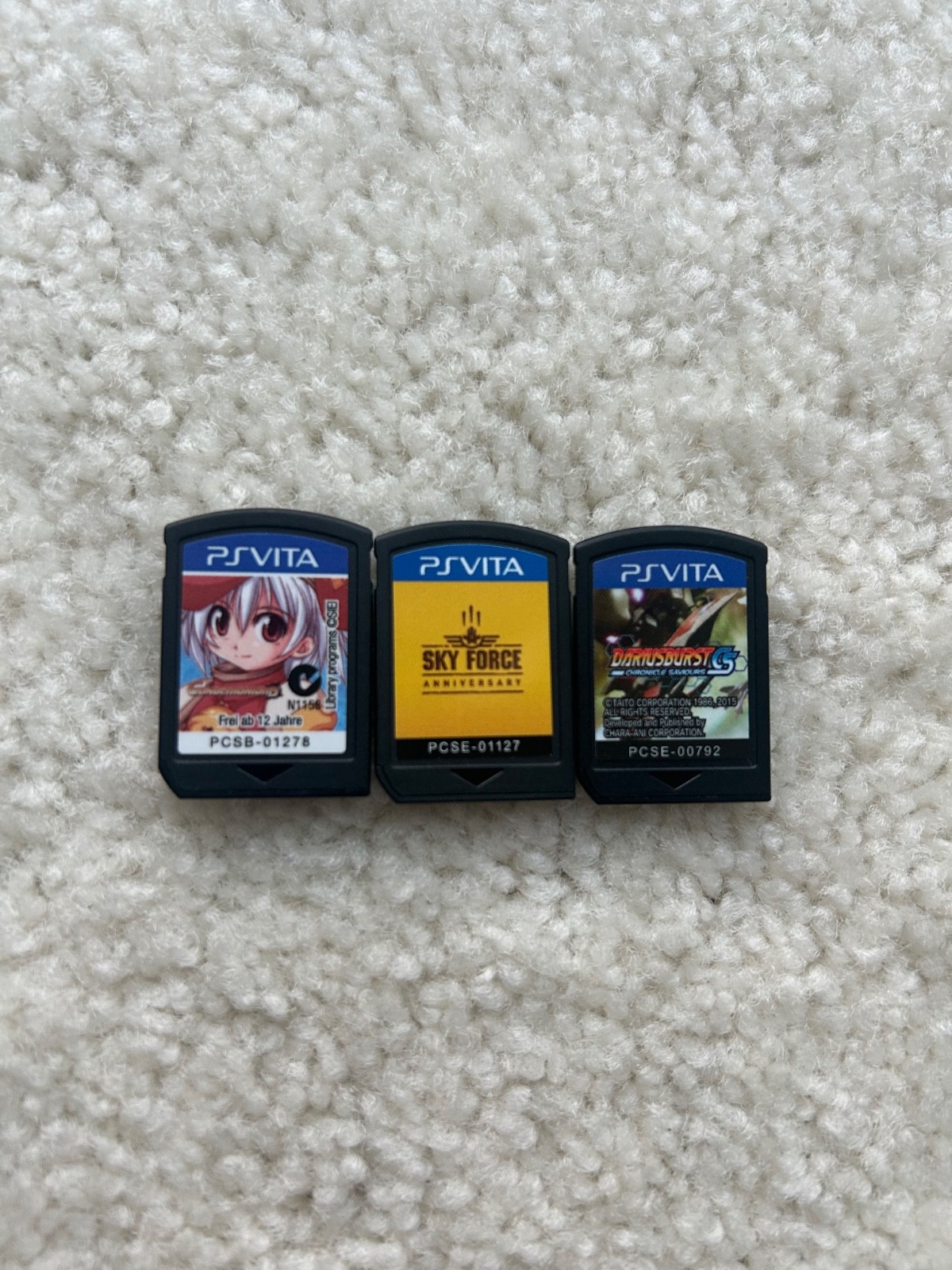 Gundemoniums+Sky force+Dariusburst CS shoot em up Playstation PS Vita Games Lot