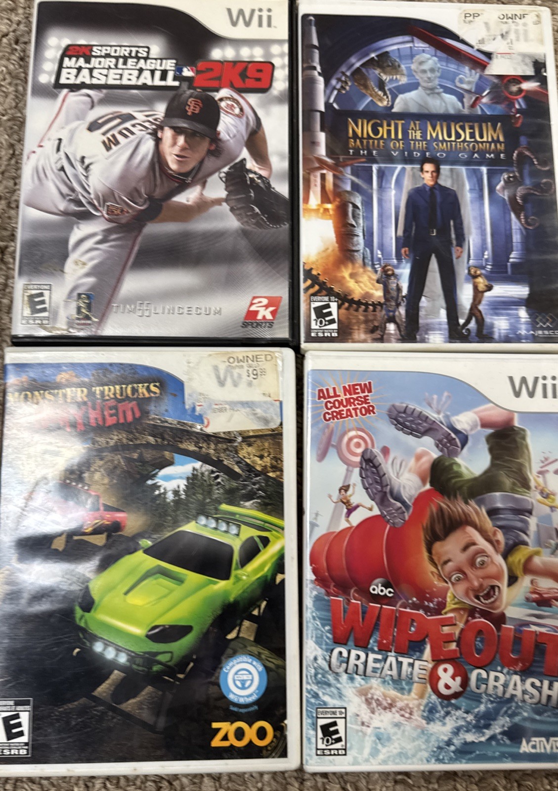 Nintendo Wii Games. Lot Of 4 Good Condition. Various Titles