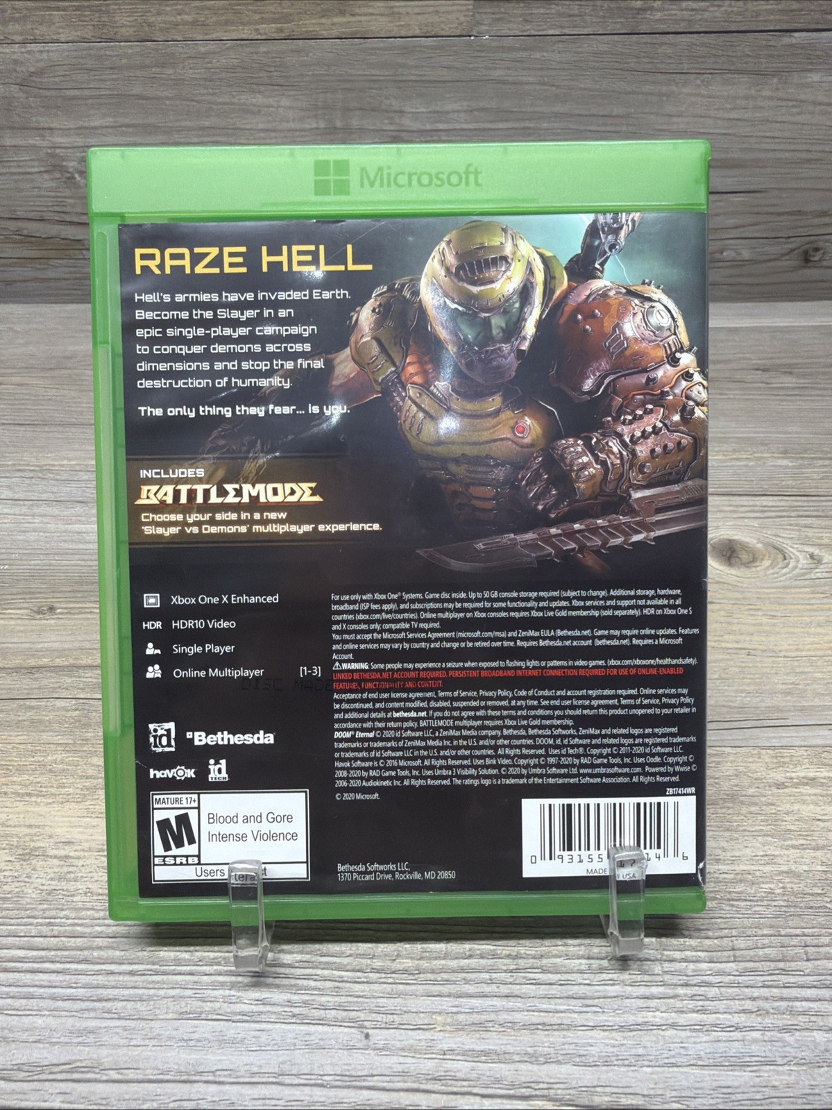 Doom Eternal – Microsoft Xbox One Preowned Tested & Working