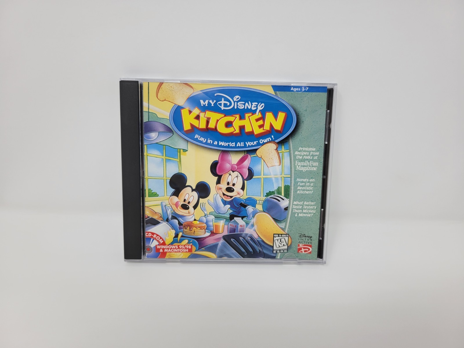My Disney Kitchen PC CD-ROM Macintosh Windows 95/98 1995 Tested Free US Shipping