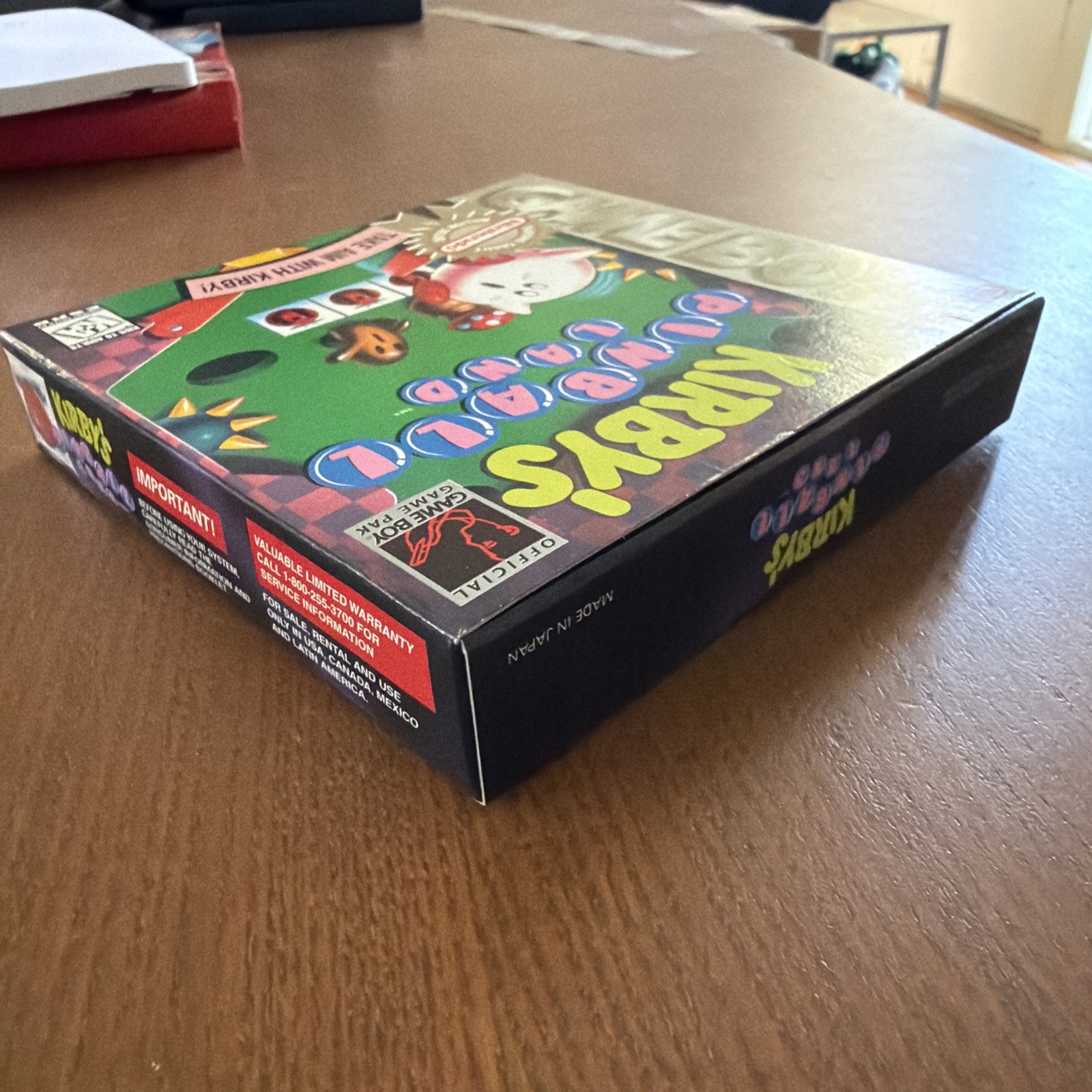 KIRBY’S PINBALL LAND BOX, MANUAL, INSERTS, NO GAME. PLAYERS CHOICE