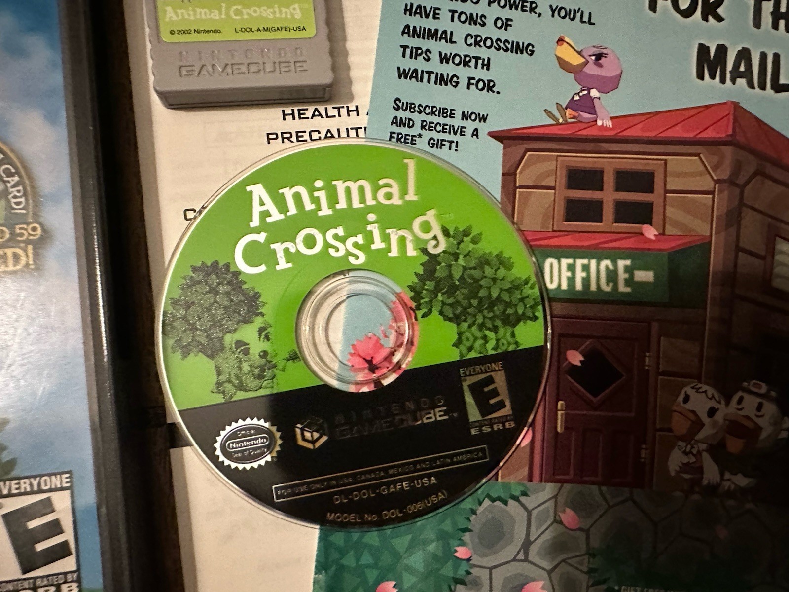 ANIMAL CROSSING Nintendo GameCube Players Choice +Memory Card, Insert -NO MANUAL
