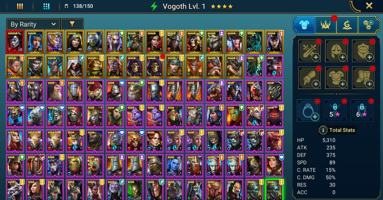 Raid Shadow Legends | Starter Mythical – Lady Mikage : 94k energy / 25 Legendary