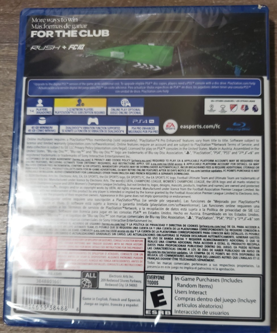 EA Sports FC 25 – PS4 – PlayStation 4 – Brand New Sealed – Shipping is Free