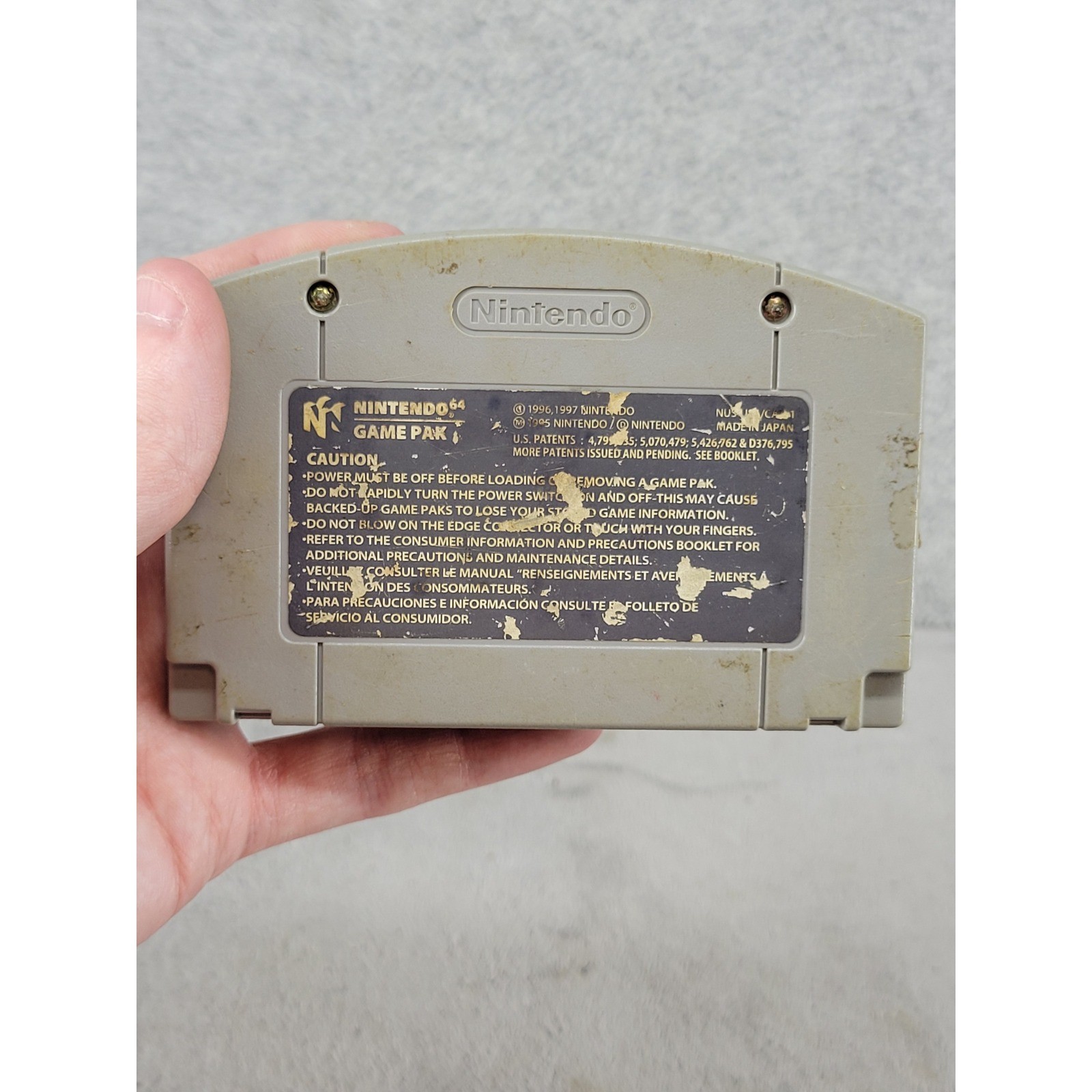 Star Wars Rogue Squadron Nintendo 64 N64 Game Cartridge NUS-006 LucasArts 1998