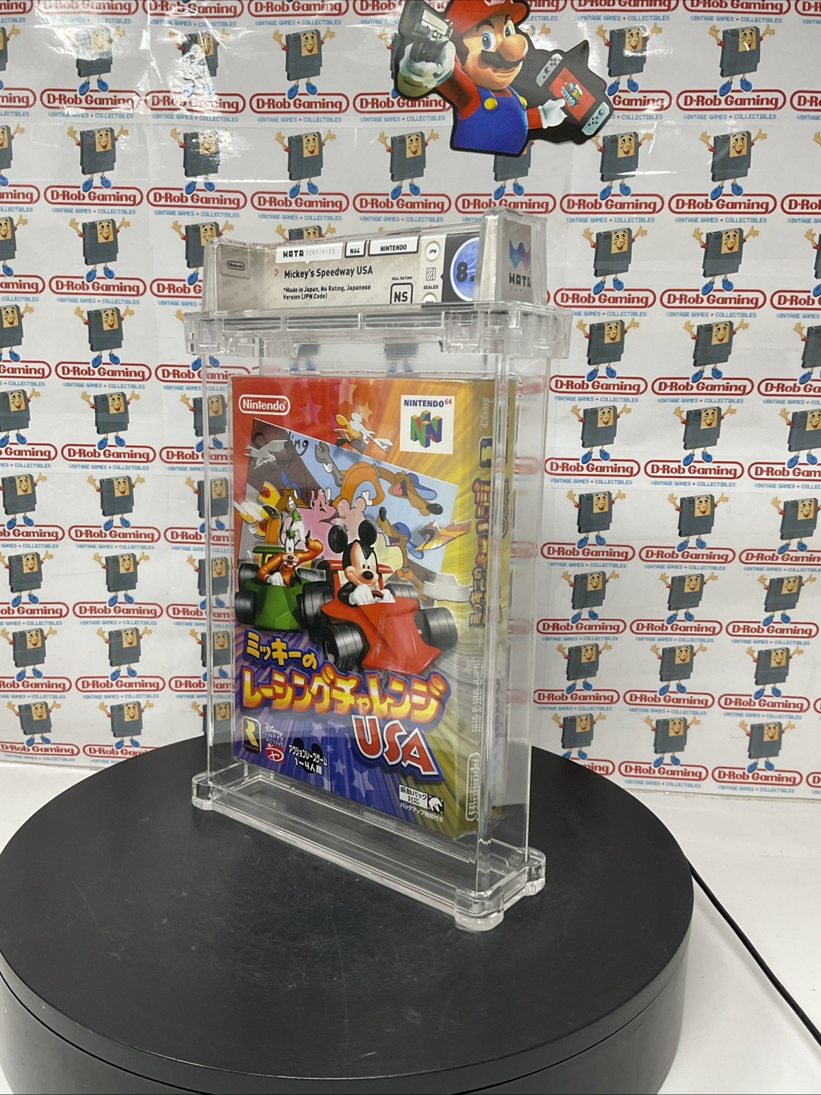 New Unsealed Mickey’s Speedway USA Nintendo 64 WATA 8.5