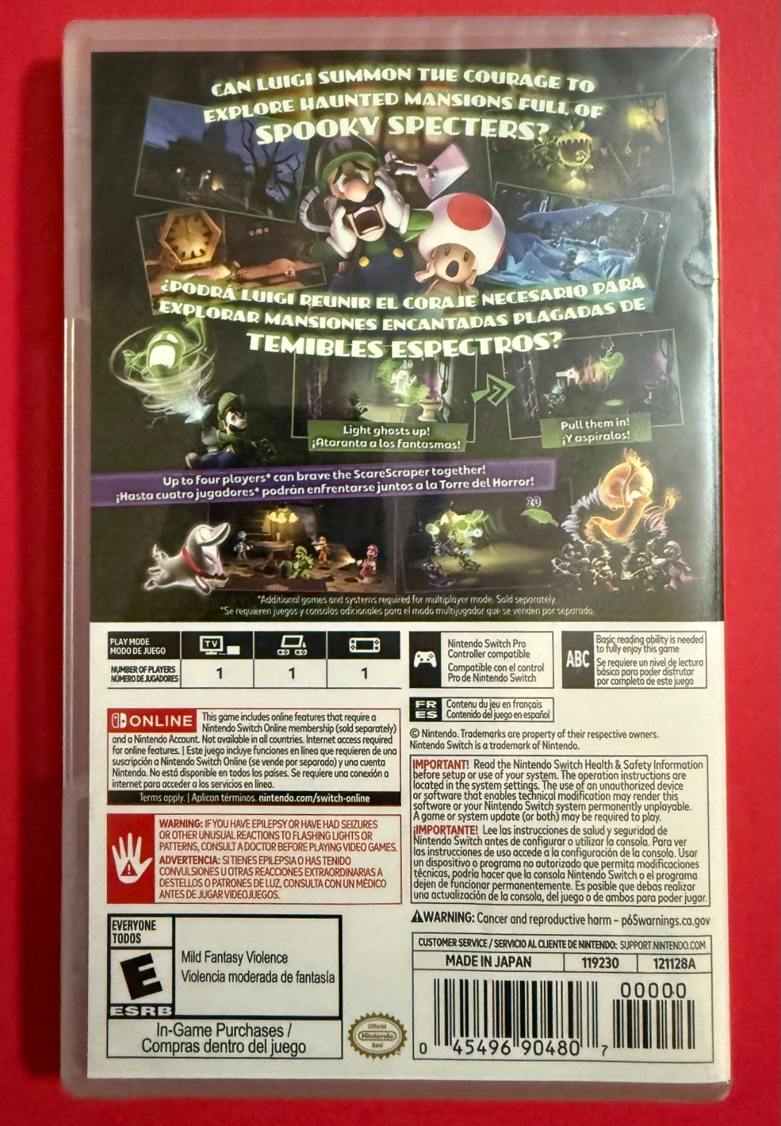 Luigi’s Mansion 2 HD – Nintendo Switch – Physical Game New/Sealed