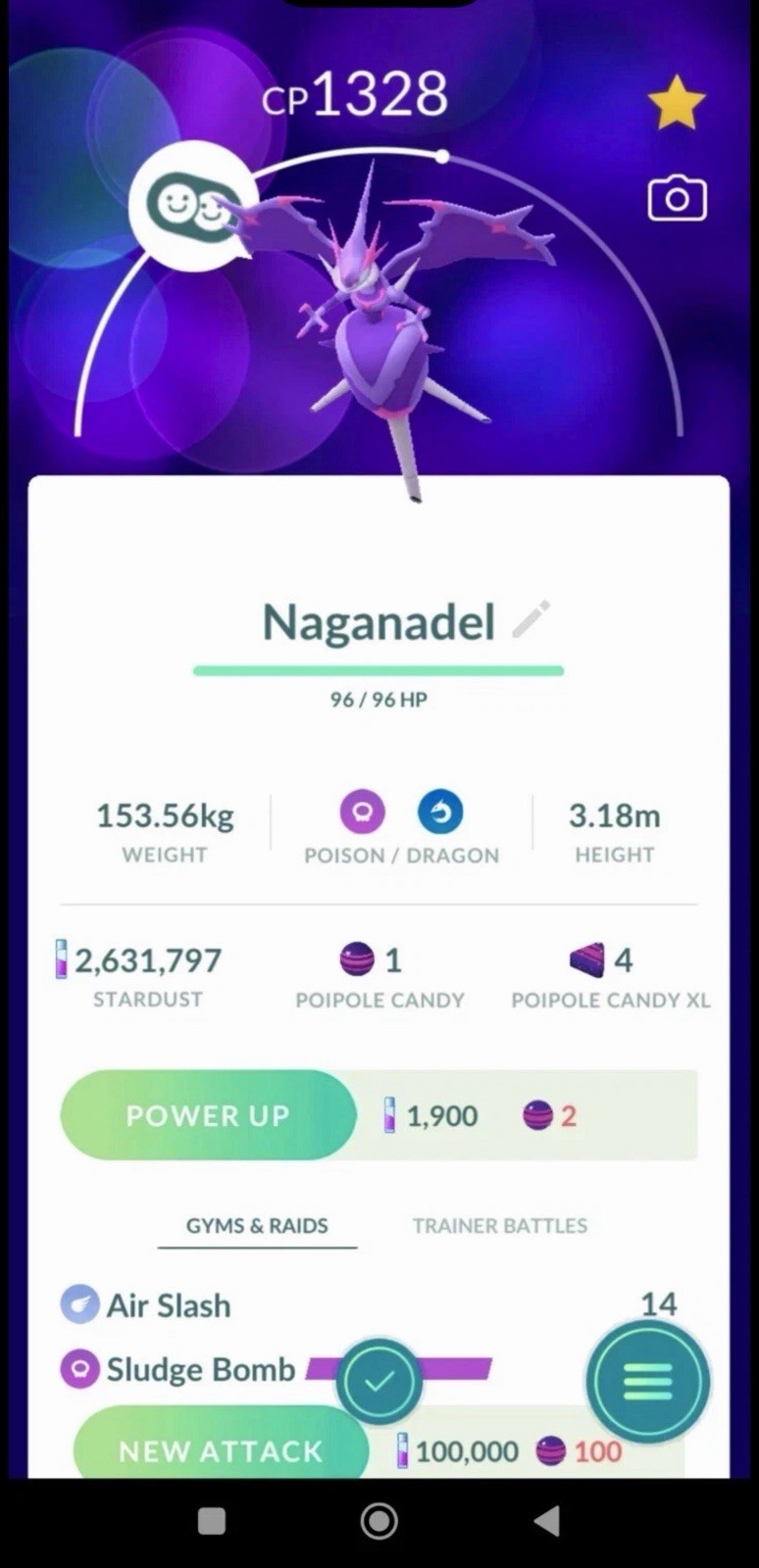⭐️Pokemon Go ⭐️#804 Naganadel* **PVP META**ULTRA RARE **