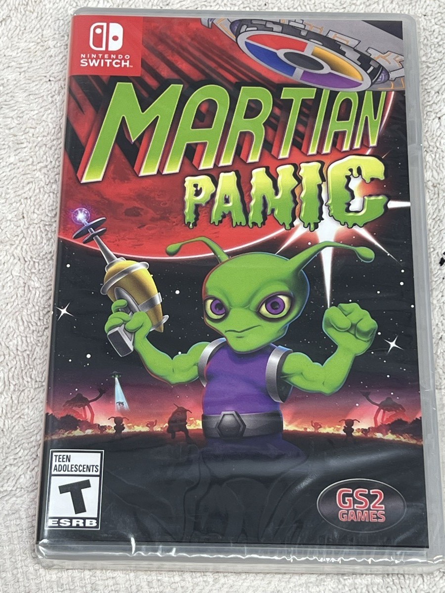 GS2 Games Martian Panic Nintendo Switch HAC P A7BVA – New Factory Sealed