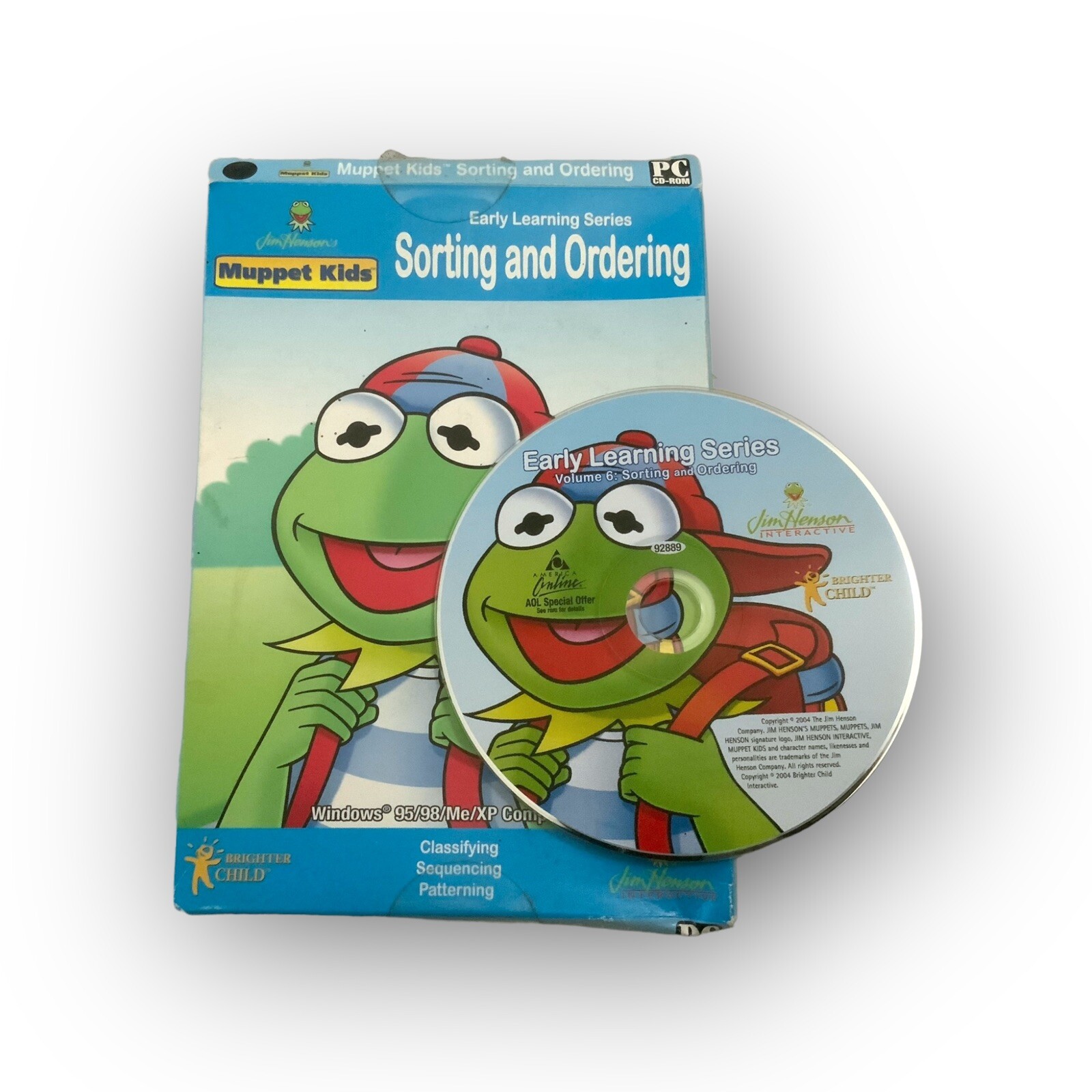 Jim Henson’s Muppet Kids Sorting And Ordering Vtg PC CD-Rom Game Early Learning