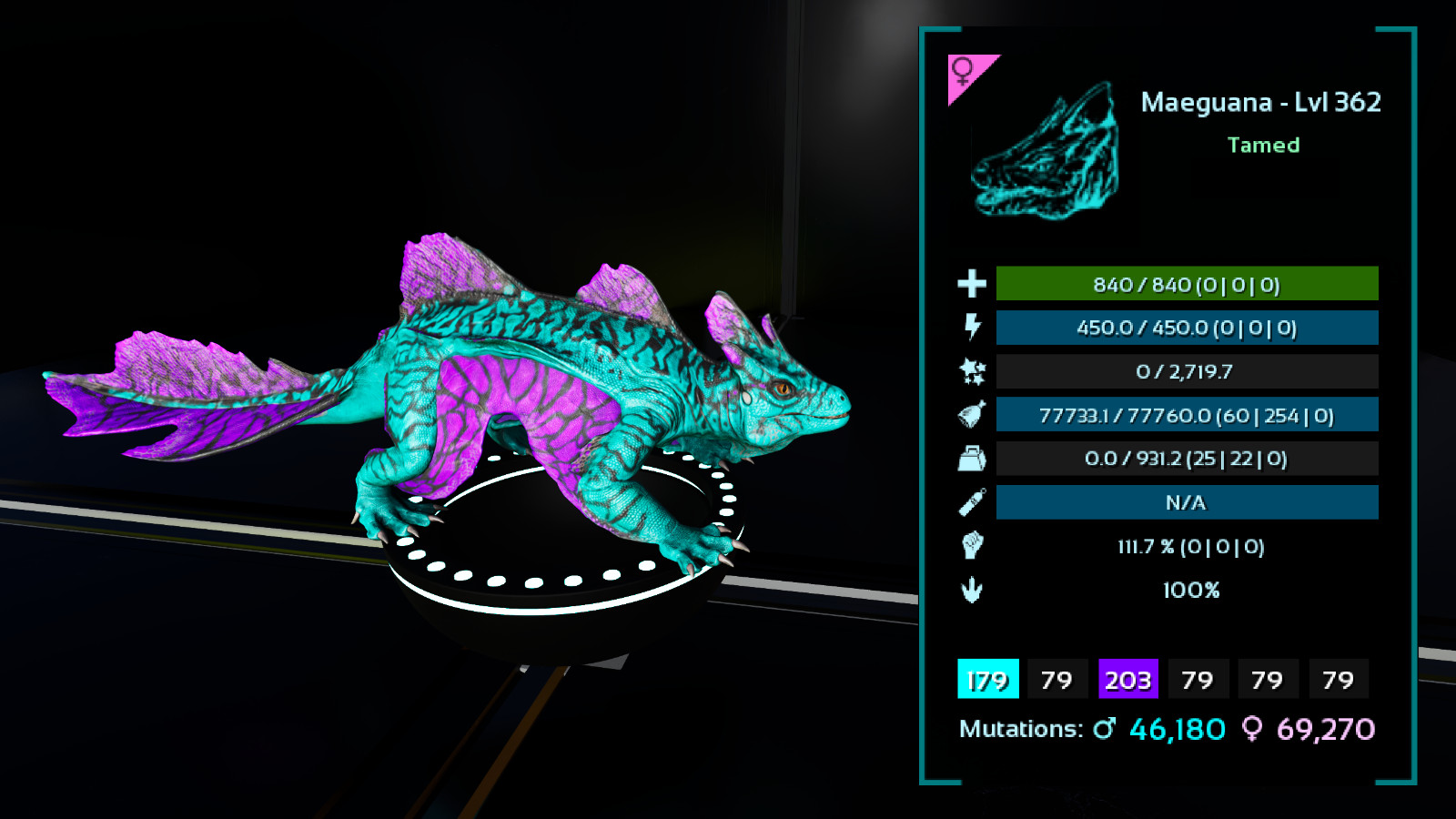 Maeguana MAX FOOD ARK🌸 Survival Ascended ASA PVE (Maeg/Maewing)