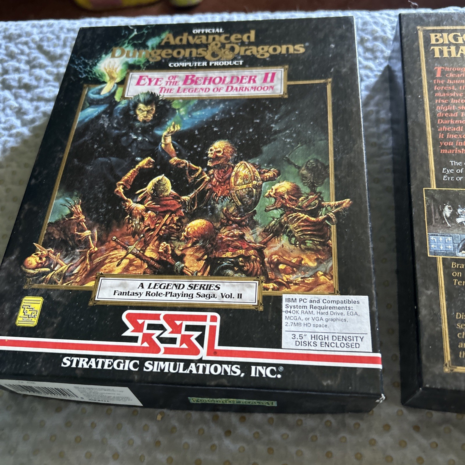 Advanced Dungeons & Dragongs SSI PC Game Fantasy Role-Playing Saga Vol II 2 Eye