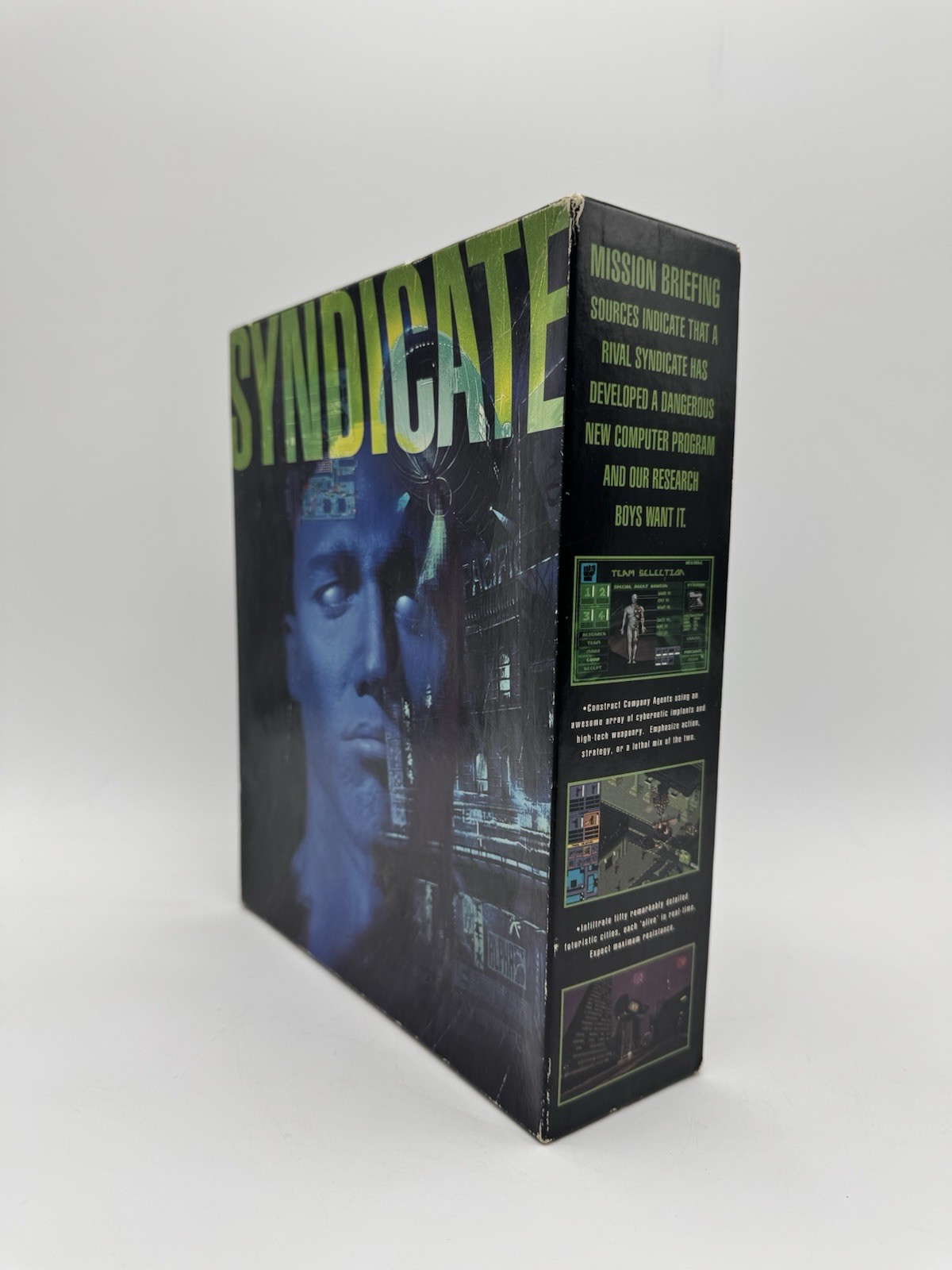 Syndicate MS-DOS 3.5″ Floppy Disks IBM PC Manual BIG BOX Complete