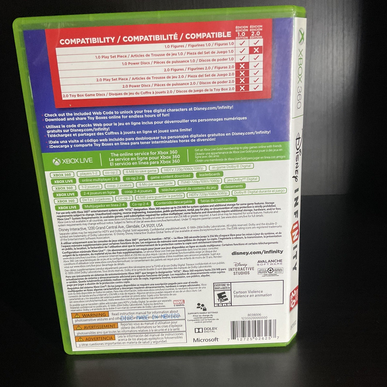 Disney Infinity — 2.0 Edition (Microsoft Xbox 360, 2014) Complete In Box