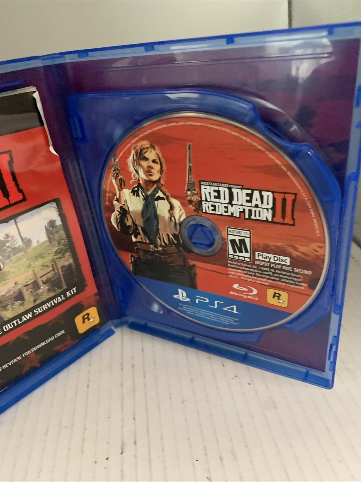 Mint Discs Red Dead Redemption 2 (Sony PlayStation 4 PS4, 2018) Includes Poster