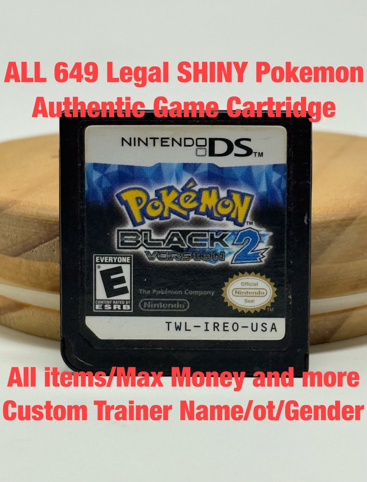 Unlocked Authentic Pokemon Black 2 Nintendo DS | All 649 SHINY Pokemon | Items