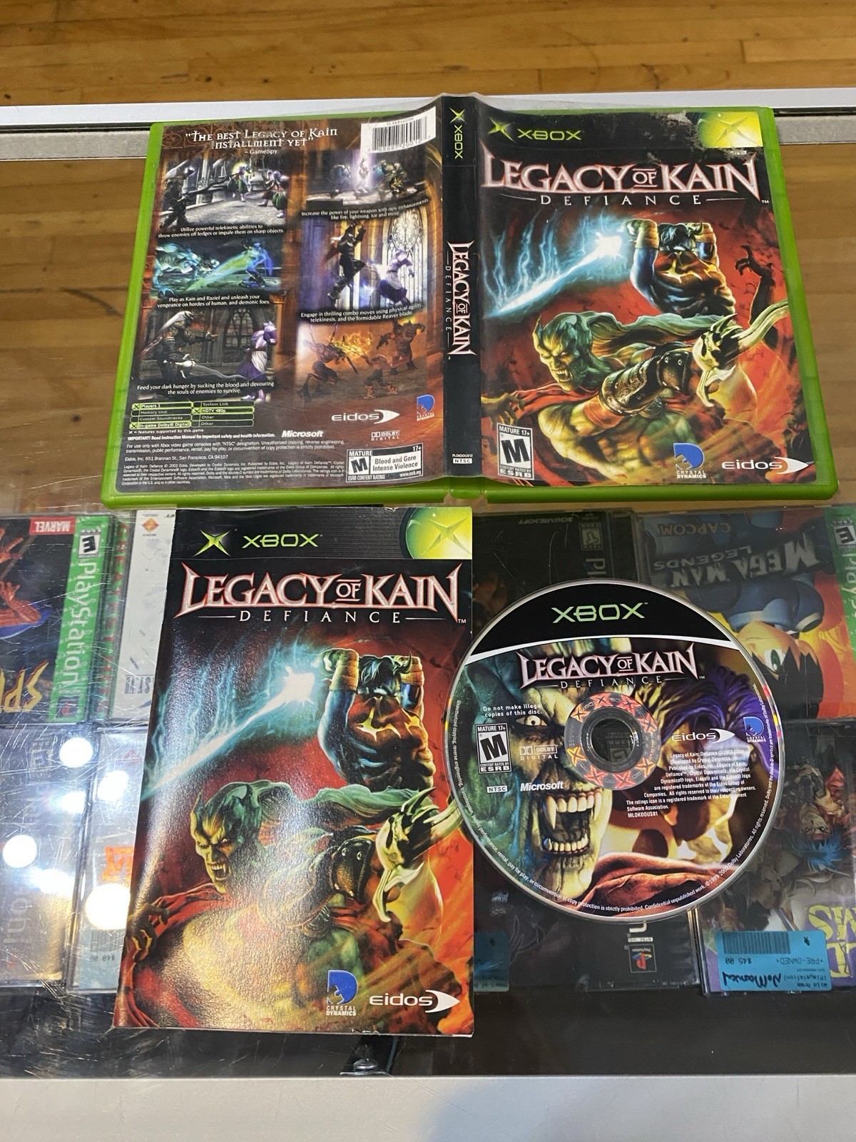 Legacy of Kain: Defiance (Microsoft Xbox, 2003) Complete With Manual