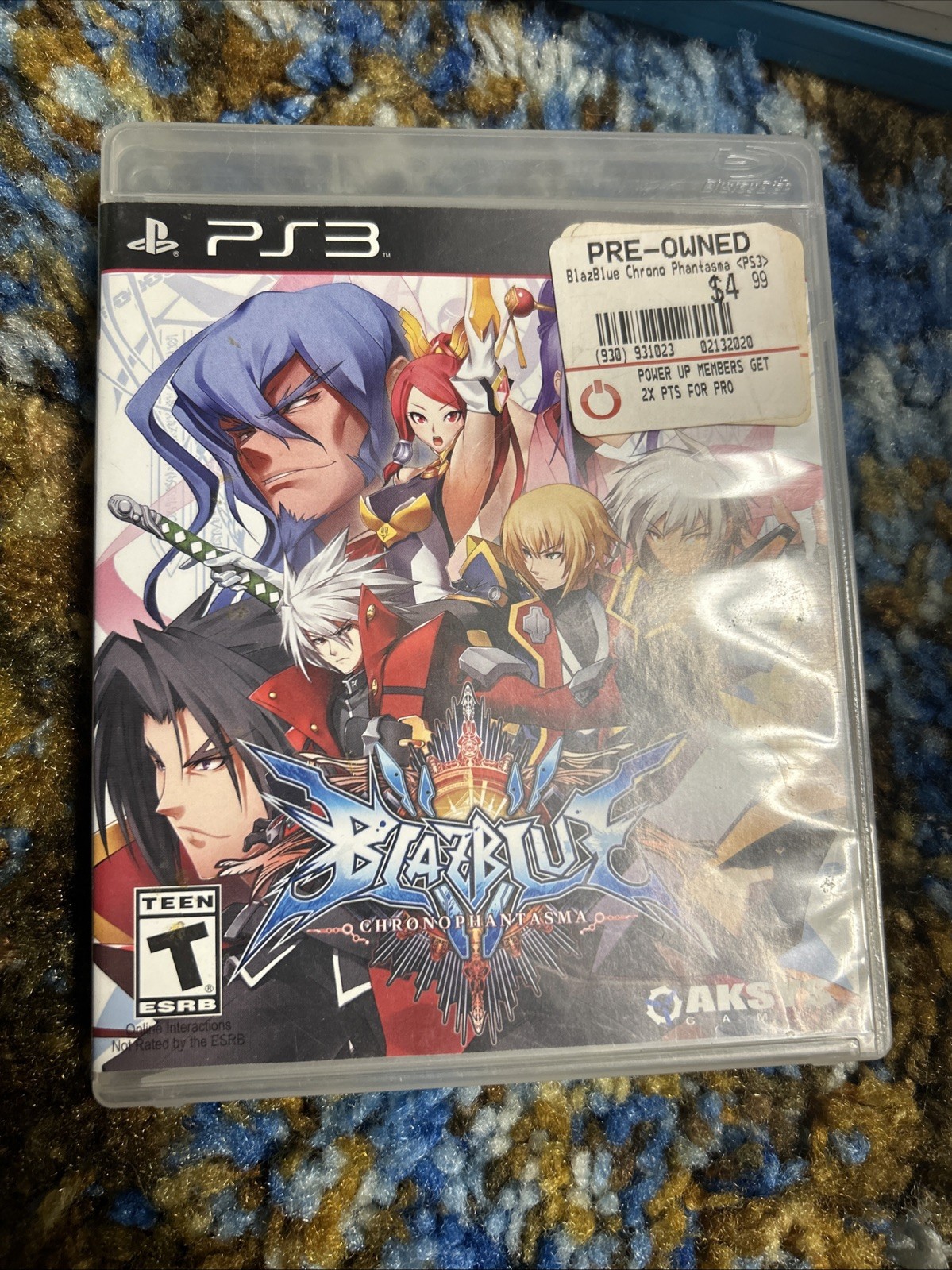 BlazBlue: Chrono Phantasma Sony PlayStation 3 PS3 Game No Manual