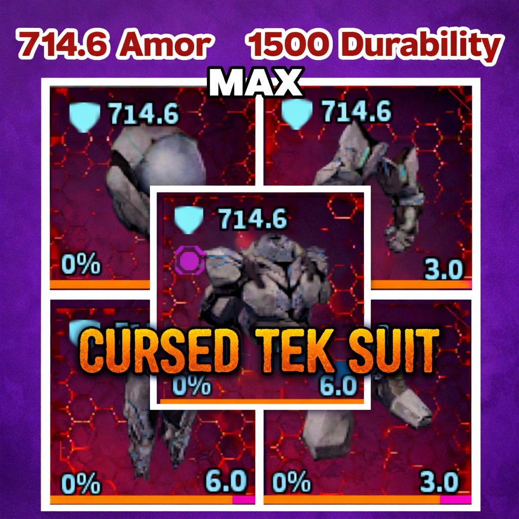 ARK Survival Ascended Cursed Tek Armor Suit MAX STATS PC/XBOX/PS PVE