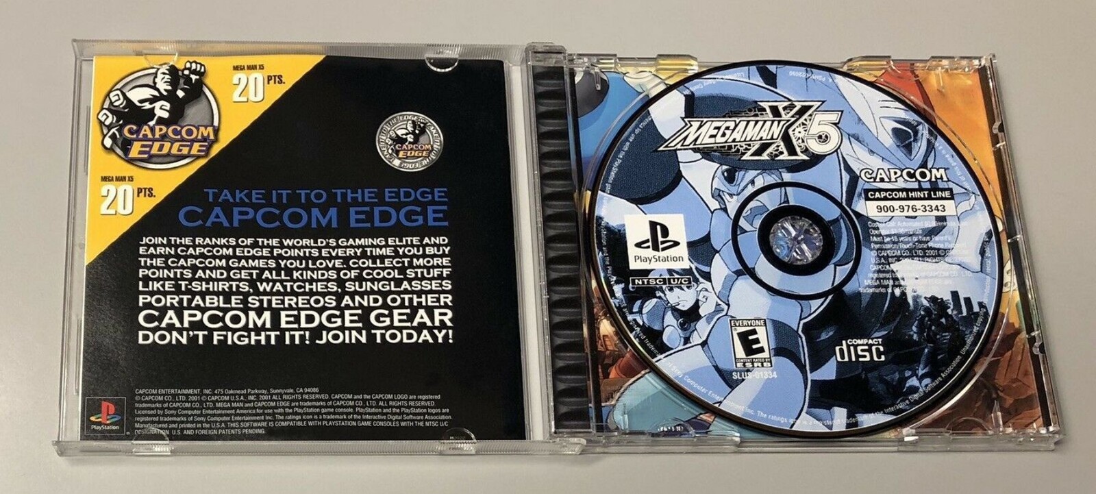 Mega Man X5 (SONY PlayStation 1, 2001) PS1 PSX X X4 COMPLETE PRISTINE NEW MINT