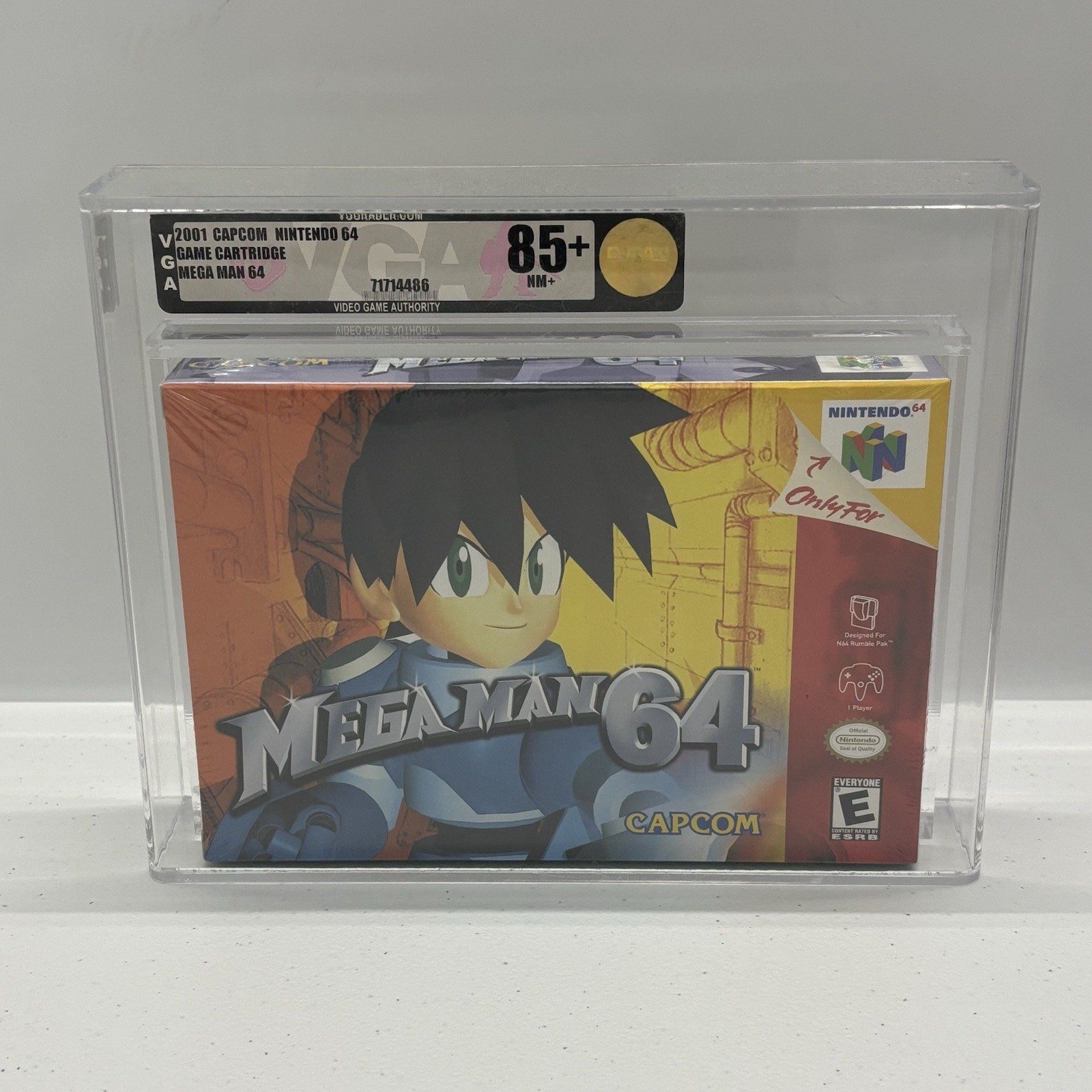 NEW Mega Man Nintendo 64 N64 Authentic Factory Sealed Box VGA 85+ GOLD WATA CGC
