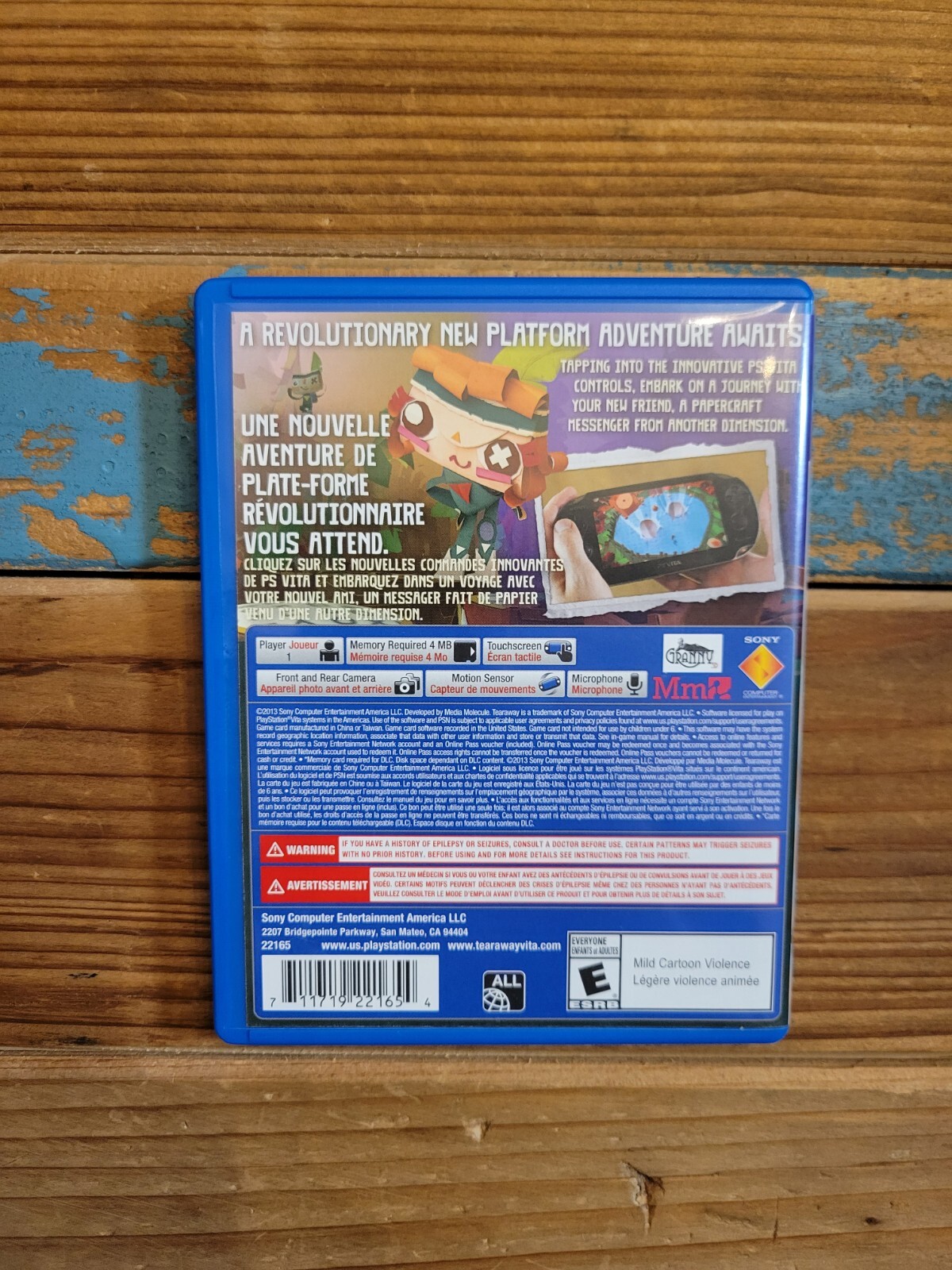 Tearaway (Sony PlayStation Vita, 2013) complete